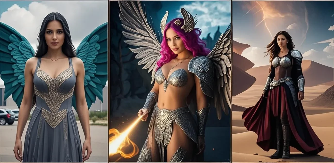 Choose three photos, and the system will combine them into a single horizontal triptych!