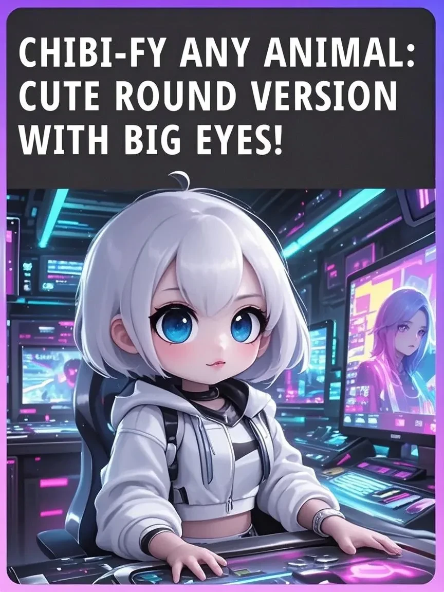 Upload photos to generate chibi avatars! Works for realistic-style photos, animals, and person.