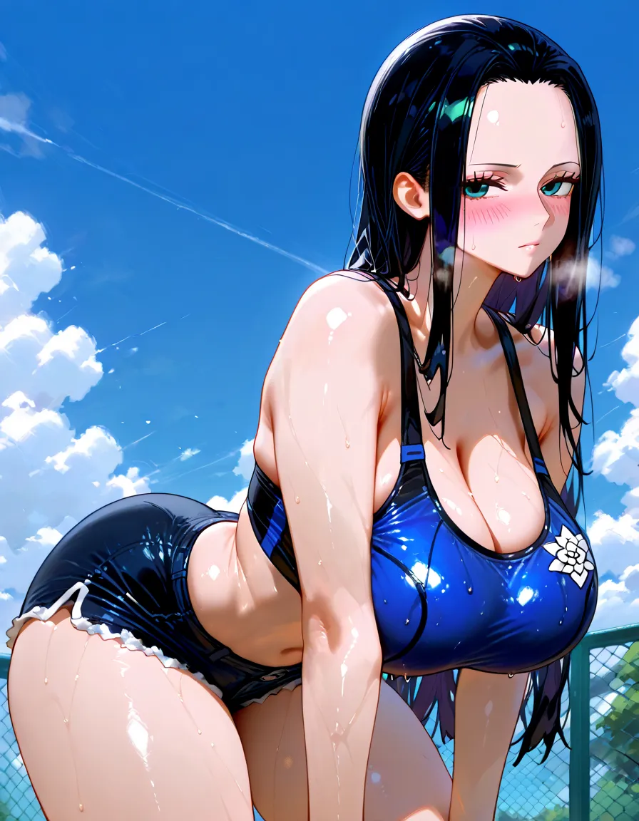 (Highest quality:1.2, Very detailed,  High detail, Ultra-high resolution, High Contrast, masterpiece:1.2, Highest quality, Best aesthetics), (Small face), (Very detailedな肌:1.2), ((1girl, lovelive,yuuki setsuna,grayeyes ,blunt bangs,longhair)), (Slim figure:1.4, Woman with slim body and ?????????????), Beautiful Eyes, Glossy lips, Glowing Skin, Beautiful thighs, Embarrassing, blush, Lovely, Close one eye and open mouth, With tears in her eyes , drooling,pinkmetallic verymicrobikini,???????,??????, Mature Body,(((((tanned skin))))), Perfect Fingers, Five Fingers, (beach), Water droplets on the glass,(((???,???????))),???????????,????????),lying,???,?????,with a man,??????