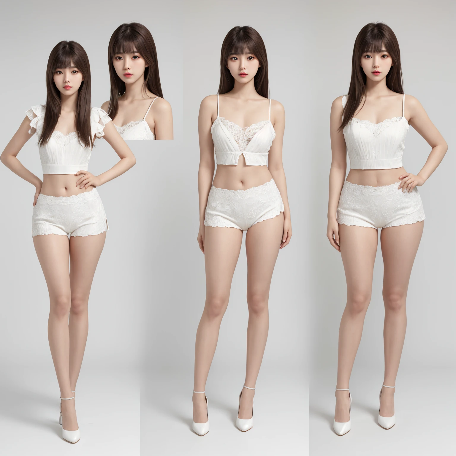 the highest picture quality、Nivel de obra maestra、Nitidez ultra alta、Fidelidad 1.4，photo session，Aparece una chica[（Grieves）]， an Asian beauty， Corea， Super Beautiful， Pieles hermosas， delgado， Cuerpo orientado hacia el frente， （Ultra foto realsisim）， （A high resolution）， （8k），, smil,Cabello corto y detallado，chal ????? cabello liso，46 puntos flequillo oblicuo，High Definition Detail、Hiperdetalle、cinematiclight、Realismo ultrarrealista、Luz suave、bokeh de enfoque de campo profundo、con pelo corto y ?????，piel blanca，Obras de arte famosas，s la cara perfecta，Cara hermosa，ojos hermosos，（（cuerpo femenino perfecto）），Con una camisa blusa blanca，La camisa,falda plisada,Con una camisa blusa blanca，La escena es tenue、Oscuro，Current despair、Pitying、feeling of pity，Ponte en cuclillas en el suelo。like a movie，with tears，There are tears on the face。There are tears on the clothes（Peso 1.5），Ropa empapada（Peso 1.4）y hombros ????????。It's really raining，hair is soaked。