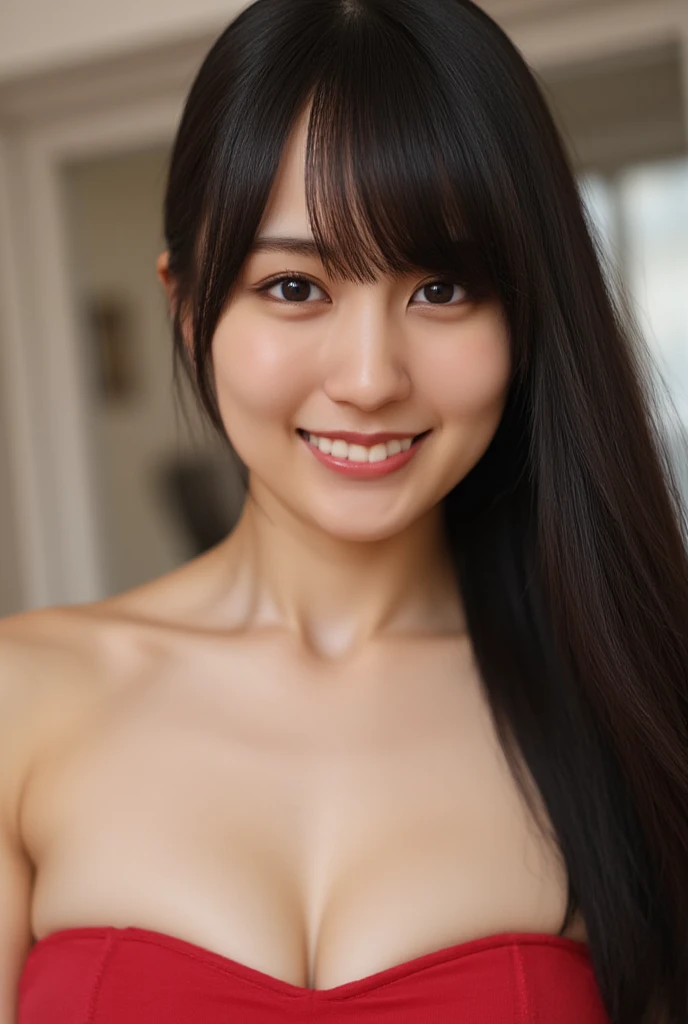 （ ：1.4）， plum， Big Girl， Huge valley box， Burst ， The upper part of the body， ligh brown hair， Long Whitr hair， By Bangs， half-body photo， （entire body：1.3）， Symmetrical pose， A Male Perspective，  （：1.3）， little smile， lips thick, From head to legs