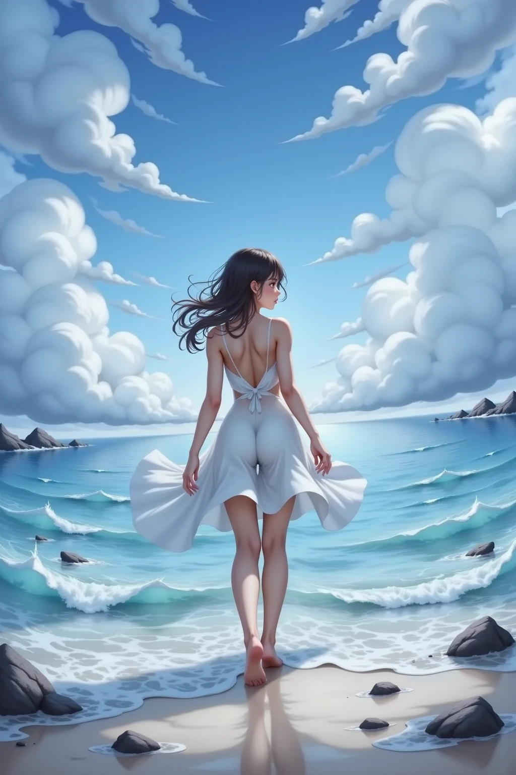 海辺に立つ女 v1.0