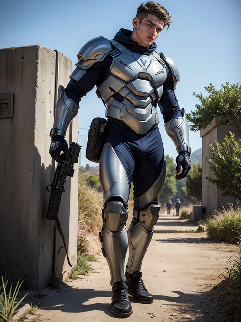 A man wearing a full-face helmet, a fantasy-style biomecha armored combat suit, green eyes, a composite layered chest armor, fully enclosed shoulder guards, matching arm and leg guards, the belt is adorned with dragon claw grasping orbs, primarily black with red accents, the design balances heavy with agility, a high-tech biological armor, concept inspired by dragons, stands on the skyscraper of a futuristic high-tech city, this character embodies a finely crafted fantasy-surreal style armored hero in anime style, exquisite and mature manga art style, ((male:1.5)), metallic, real texture material, dramatic, high definition, best quality, highres, ultra-detailed, ultra-fine painting, extremely delicate, professional, perfect body proportions, golden ratio, anatomically correct, symmetrical face, extremely detailed eyes and face, high quality eyes, creativity, RAW photo, UHD, 32k, Natural light, cinematic lighting, masterpiece--perfect, masterpiece:1.5