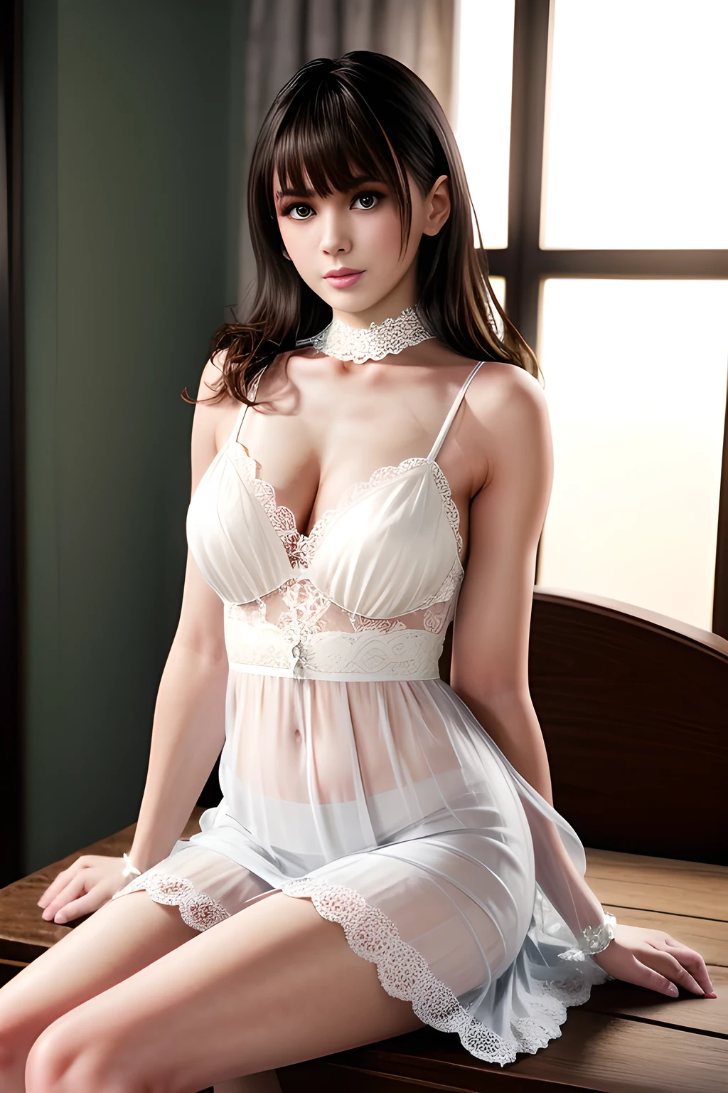 (best quality, masterpiece:1.2),ultra detailed,(photo realistic:1.4),solo,see_through_maid, <lora:SeeThroughMaid_v1:0.7>,lite smile,