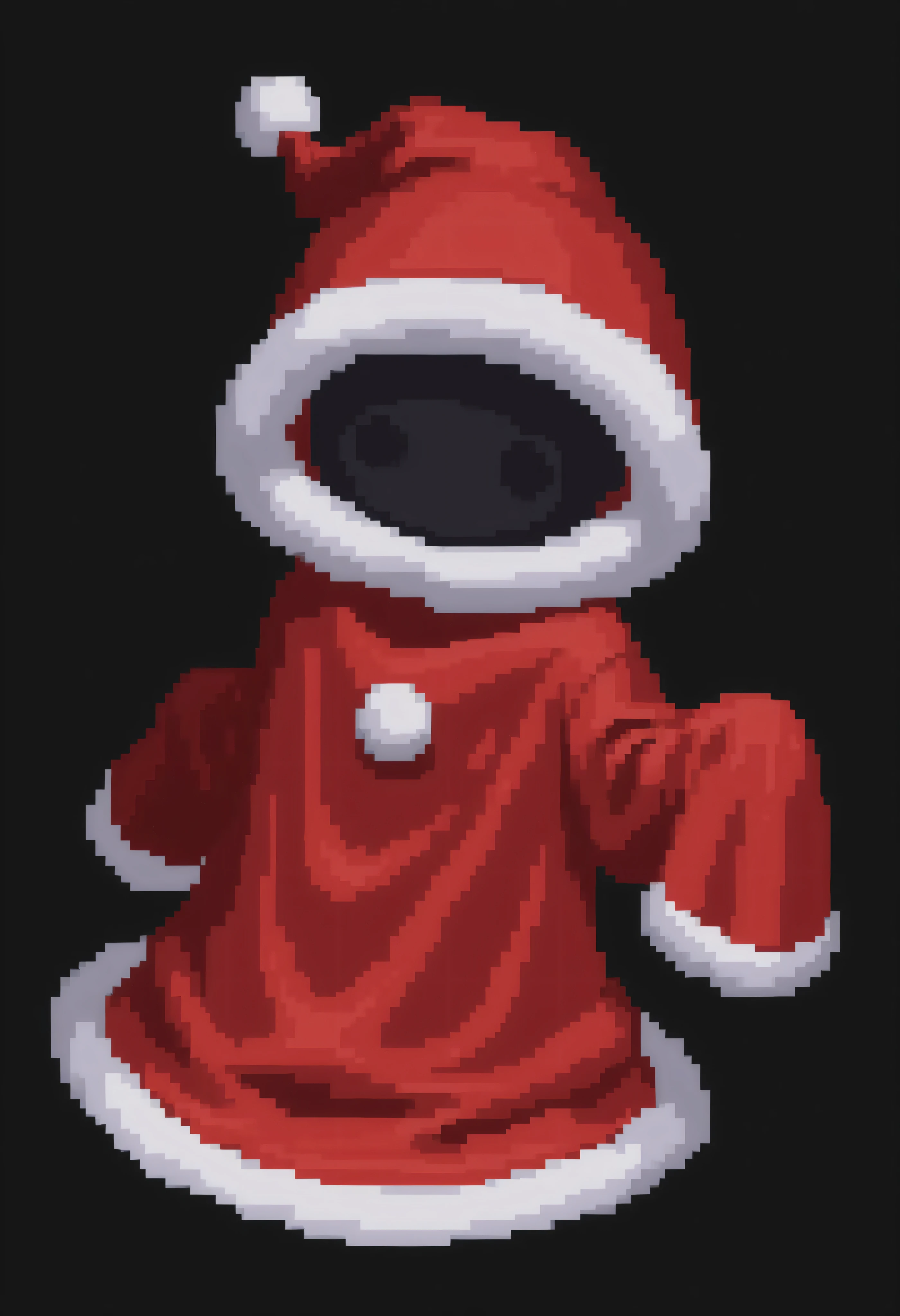 sheet red Santa clause ghost,solo,ghost costumel, #000000 black background,
