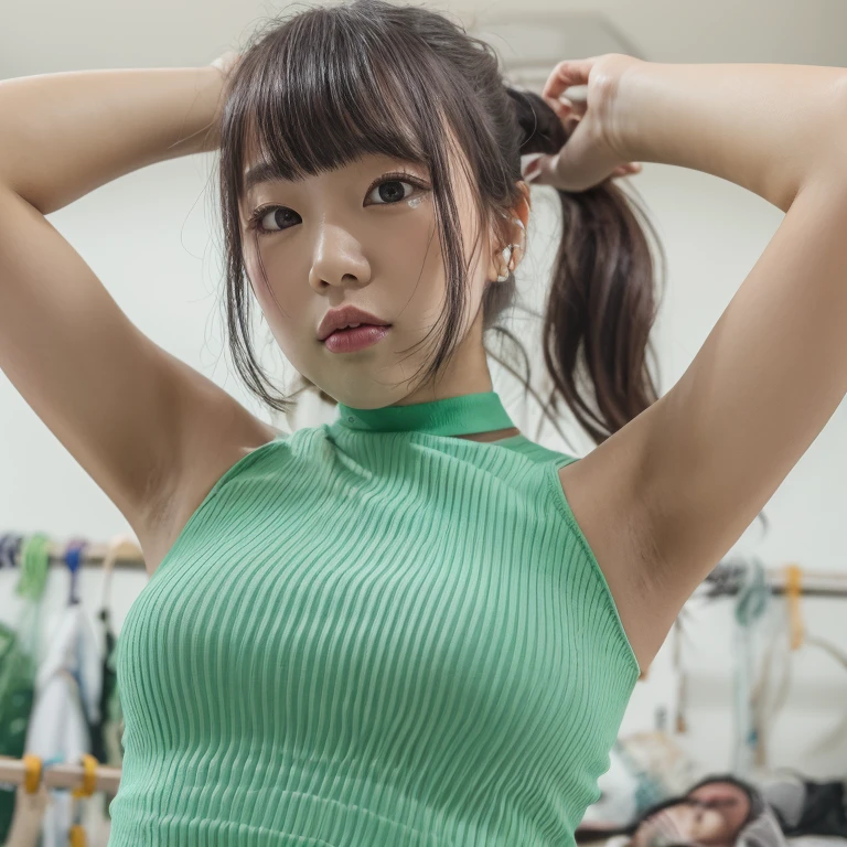 The character costume is KPOP, 9 sets of anime character stickers with different expressions, Hallyu collection style, Anime K-pop art style, Hallyu frontline style, Hallyu art style, kpop style, Official artwork, Chibi Art, Pisif, Blackpink style, Cute KPOP artwork in various poses, The popularity of the art station Pisif