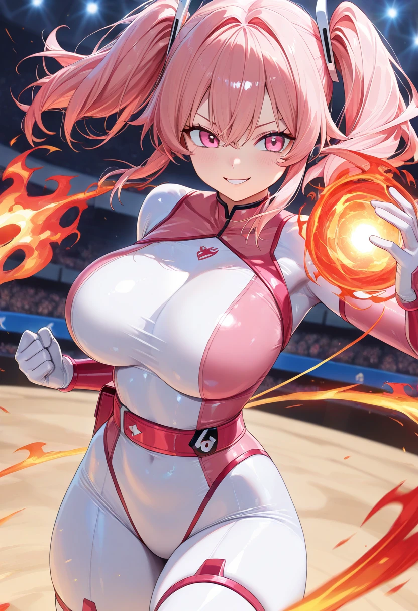 Cha Hae-In,(masterpiece, best quality:1.2), (high resolution, 8K RAW photo, photo realistics, clear focus, weak outline:1.3), pov, solo, ((nfsw:1.5, fuge ??????:1.3, big , ?????? cleavage, harass ????????, ???????, presenting)), ((beautiful eyes)), (looking at viewers), raised ????, ((blonde hair)), short hair, asymmetric hair, half updo hair, ((violet eyes eyes)), bokeh , tight focus, (correct ???????:1.6, ideal ratio of body proportions), ((on the pitch)), (blushing), (smiling), (cheerleader outfit), (whole body shot),