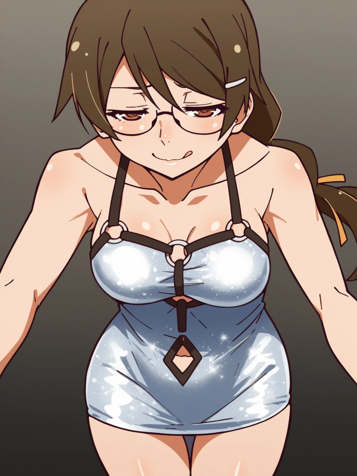 toes,squatting down,(((nose_hook))) black,(((nose_hook))) ,ball gagged ,ball gag,cameltoe,hands bound on,hands tied behind,bandage,
angle from above,looking at viewer,close-up to cameltoe,extreme close-up to cameltoe,sexy pose,sexual expression,
(((masterpiece))), best quality, highly detailed, extremely detailed CG unity 8k wallpaper,illustration,sfw,safe for work,solo,one female,1female,1girl,
small breast,bare arms,bare shoulders,bare feet,disheveled underwear,green panties, misaligned panties,green bra,white thigh-highs,blue eyes,medium hair,brown hair,
slim,wet body, terrified face, terror, scared,sweating,tears, rough breath, 
inside a factory,indoor,night, in he dark,dark blue background, dark background, dark, pipe,