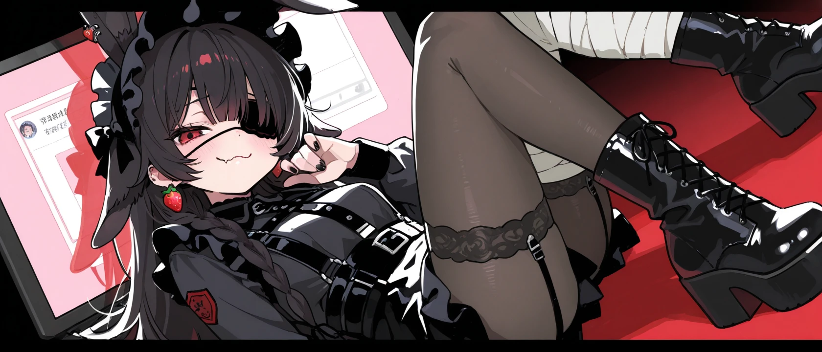 masterpiece, 最high quality, High resolution,  Final Fantasy 7、Tifa Lockhart、Black torn clothes 、Black ripped pantyhose、Dark church at night、????、Wearing a mini skirt、Thin legs、???????????、Slim figure、high quality　CG Tone、Torn black panties、Surrounded by sadistic women、Sitting in a chair and being restrained、Black blindfold、While wriggling the body、trembling、Insert the ???????? into the ????????、Forceful spurt of clear fluid from the ????????、The women around me poured lots of clear lotion on me..、Intense ?????? moment、panting loudly、Please open your mouth wide、黒い????な服