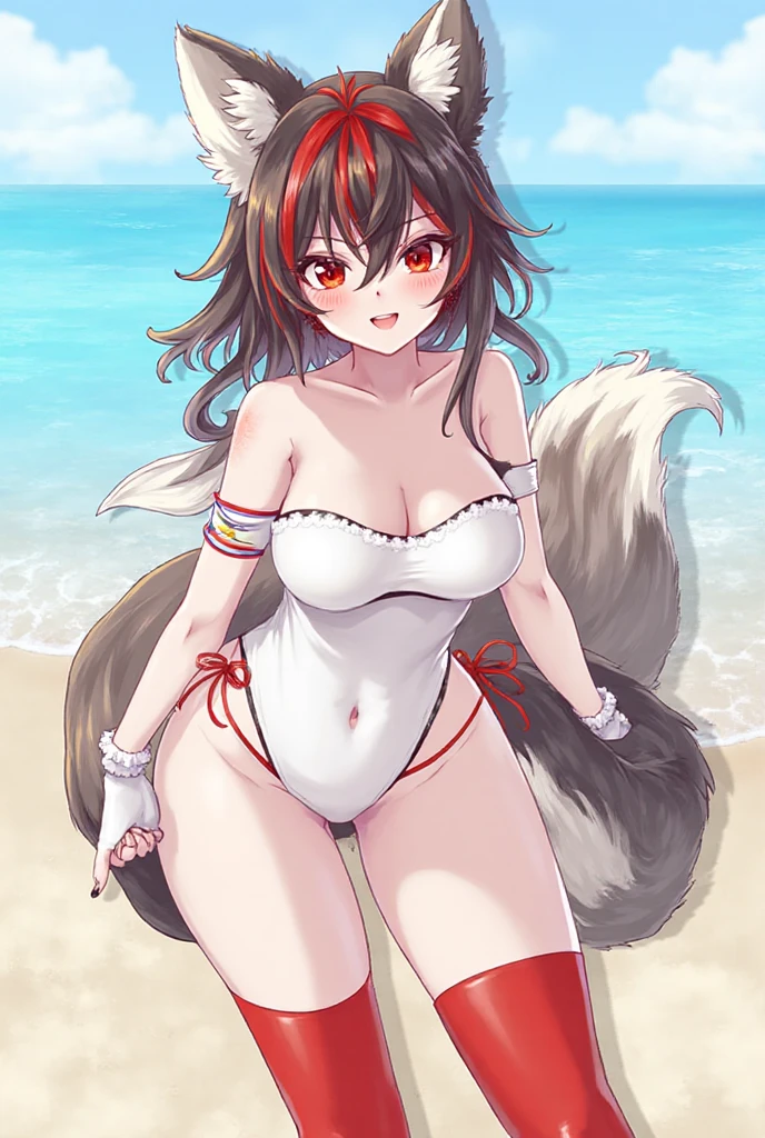 senko san, china dress, stocking, female furry mini cute style, holo a wolf girl, girl in a string ?????? with a fox tail, female furry mini cute style, holo a wolf girl, realistic ??????, furry brown body, holo if a wolf girl, furry, fox tail, swimsuit, furry art!!!, small curvy loli, ????????? very obvious, The ?????? contour pronounced, ?????, fishnet stockings wrap the thighs, absurdly long hair, ??????, Sci-fi, (???????????), beautiful clothes , Lace, lace trims, lace clothing, lace clothing, ?????, thick thighs, beautiful face, short skirt