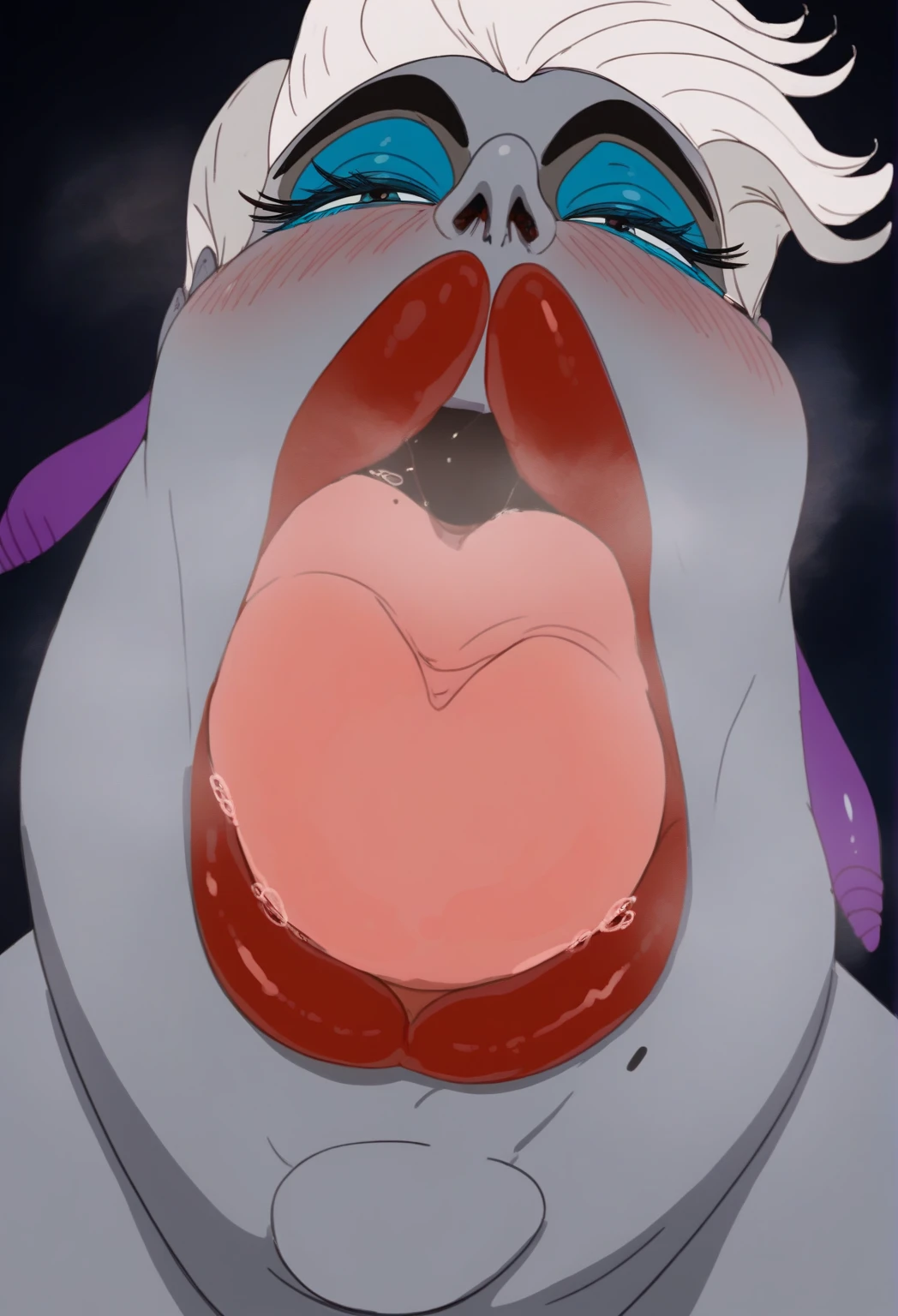 ((((all black colored skin:3.0)))),((((big tits)))),((((black colored :5.0)))),((((winged-arms:3.0)))),((((ultra-detailed beautiful big red eyes:4.0)))),((((black colored :3.5)))),(((( in :4.0)))),((((lie on one's back:3.5)))),((((anthro crow:2.5)))),((((feet visible:3.0)))),((((detailed skin:4.0)))),(((teen:1.5))),((((luxury jewelry necklace:2.0)))),((((with heart-shaped eyes:1.5)))),(((( on body:3.5)))),(((15 years old:1.5))),(((side facing))),(((Beautiful night view of big city))),((((athletic body:1.5)))),((((luxury bed room:1.5)))),(((Lover-like relationship))),(((blush:1.5))),((flower hair ornament)),female,portrait, beak,cute,(((long hair of beautiful black color))),(((completely :1.4))),((((Highly realistic depiction:1.5)))),((((open mouth)))),Super high quality,masterpiece,heart shaped pupils,(highest quality,4k,8K,High resolution,masterpiece:1.2), Super detailed, HDR, UHD, studio lightning, ultra-fine goodinting, sharp focus, Physically based rendering, extrine detail description, Professional, Bright colors, Bokeh, (in) you bring, landscape, photograph, concept artist (Style), (with) vibrant col