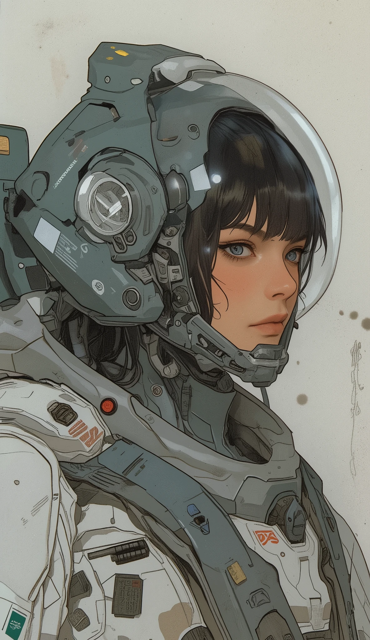 cartoon drawing of a person in a Space Suit with a backpack, fully Space Suited, Space Suit, in Space Suit, wears a Space Suit, glowing Space Suit, Portrait anime space cadet girl, Space Suit, clothed in Space Suit, full body concept, dusty Space Suit, Molly in space , with a Space Suit on, futuristic Space Suit, Female Mecha