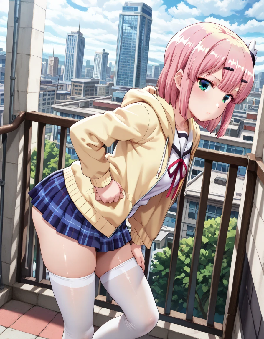 ( 4 diferent girls ??????????),4 Girls with pink hair, long twintail hairstyle, ((small bushy eyebrows)), wearing gothic lolita clothing, lolicon , walking to school, flirty smile,, walking to school, bored look, bored face,, (sitting with ????????? lifting her skirt to show her ?????? wet with ?????),1 boy ?????????? with the girls, scaried young boy, another girls looking happy
