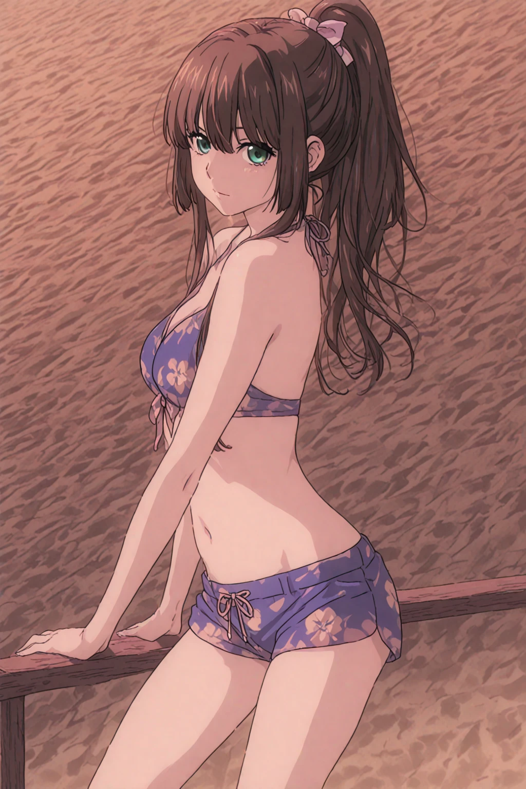 score_9, score_8_up, score_7_up,  BREAK,
1girl, aerith gainsborough waving at viewer and standing in water, brown hair, braided ponytail,
white swimsuit, navel, midriff, wet, smile, looking at viewer, solo, sea, blue sky, tropical island background    <lora:AerithXL_byKonan:1>