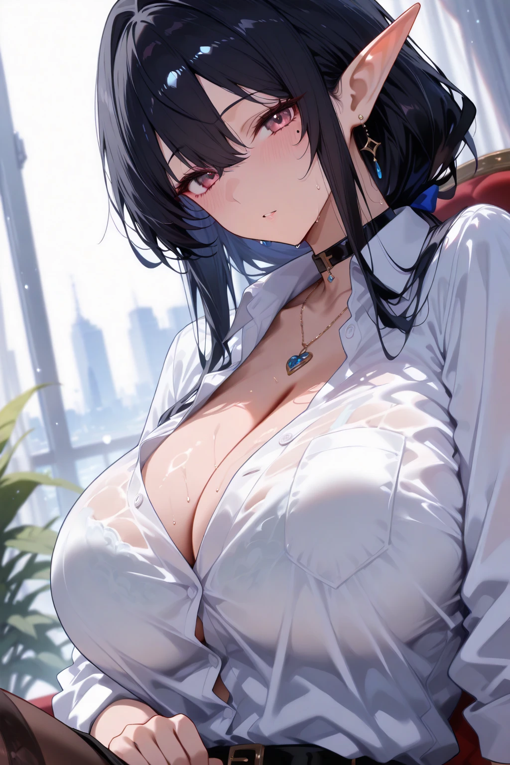 1 female，36 years old，MILF，Mature，Maximum chest，Big  and thin waist，Long Law，Convex起性感，exposure， solo，（background：bamboo forest，Snow on the ground） She has short black hair，Stand up，Sweating，Soaked，从front看， Straight Hair， partly cloudy，（（（masterpiece），（Very detailed CG unified 8K wallpaper），Best quality，Movie Lighting，細緻的background，Beautiful and delicate eyes，Smart pupils，（Very delicate and beautiful），（Beautiful and detailed description of the eyes），black eyes，Red lips，Super detailed，masterpiece，）），Facing the camera，（Upper part of the body），high resolution，Super detailed），Exposing breasts，Exposed ，  Convex，Legs open，Sexy pose，camel toe，Flushed face，Open your mouth，front，primary school student，Sailor hat（Wear：Uniforms，Sailor Suit，，dynamic poses）Blonde girl in red jacket sitting on bed and looking at mobile phone, Check her phone, generous crack open jacket, Beautiful Chinese model, Revealing clothes, Touch her clothes,  Girls, 4 8 0 points, 480p, plump, goddess Check her phone, Check her phone,,Asian Girls,  short skirt（Large Breasts、(((Cleavage))) photography, 8k, HDR, high resolution, absurd:1.2, Kodak Portrait 400, Film Grain, 模糊的background, Bokeh:1.2, lens flare, (Full of energy_color:1.2),专业photography师