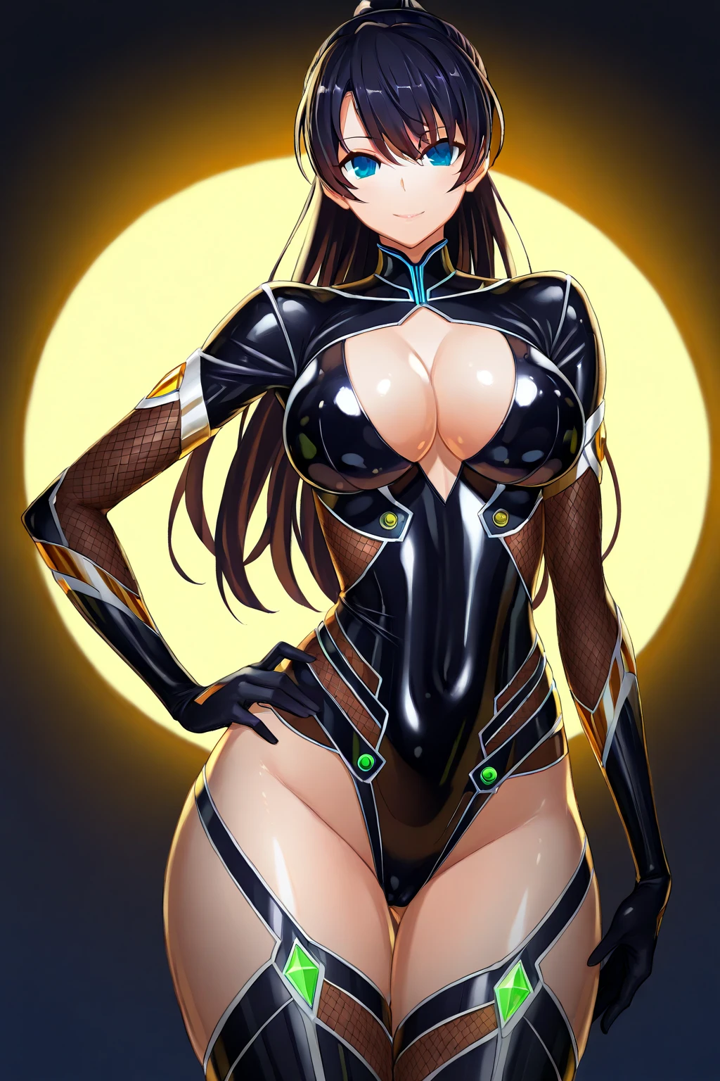 ancient Egypt, Assassin, 1girl, night, glow eyes, Purple eyes, tight body suit, ?????????????, brown hair, best quality, knife, show off ???????, show off ???????, ???? ???????, ???????, ???????????