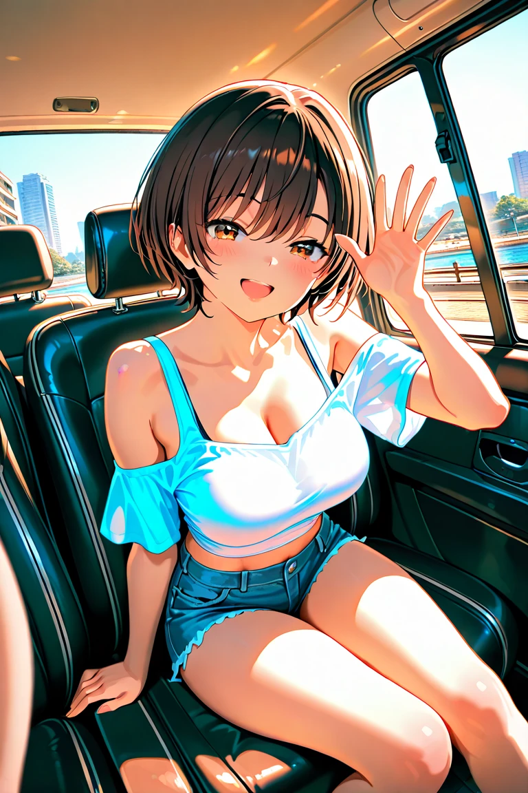 Photo of a hot and  tall Lucy Pinder  , a hot MOM with a small son (Shota)  inside a car, A nine-year-old boy penetrating and holding her by her  , son penetrating her with his  (agarrar) ((agarrar el pecho)) in the car ,  MOM in miniskirt inside a car showing her , Modelo Mujer Latina Alta profesora , La mejor calidad, ojos expresivos, Cara perfecta, cheerleader teacher and her little son  in a car , Son penetrating mom  with  , Mom  in the car , exposed ,