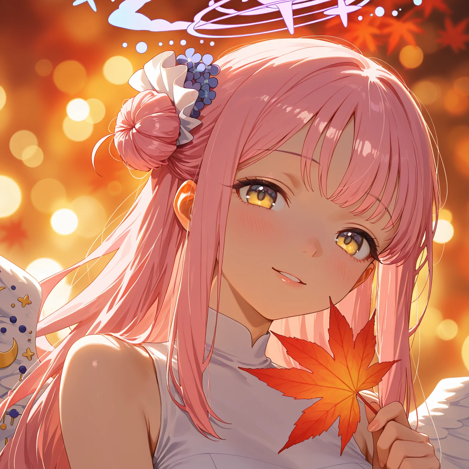  (Masterpiece, best quality), 1girl, solo, Spring, cherry blossoms in full bloom, a fairy girl with  colorful fairy wings, wearing a sailor uniform, holding a ribbon tied (((paper scroll))) in both hands, standing in front of the school gate, laughing and shedding tears. Gorgeous pastel colors, (fairy wings), outdoors, school uniform, serafuku, cherry blossoms, flower, blush, (smile:1.4), (tears:1.3), tree, hair ornament, shirt, petals, holding, sailor collar, looking at viewer