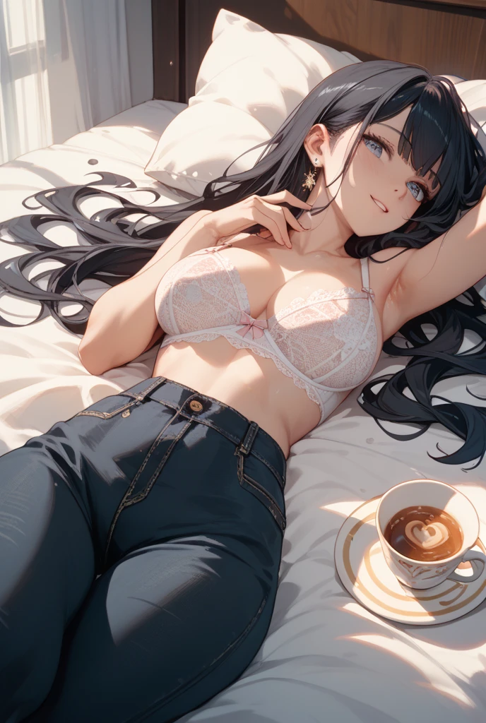 ,. Wearing 
   - Cozy fleece joggers from Athleta, offering supreme comfort and warmth for relaxing evenings at home.
   - A plush cashmere sweater from Everlane, wrapping Ayumi in luxurious softness and warmth.
   - Fuzzy slipper socks from UGG, keeping Ayumi's feet cozy and warm during chilly nights.
   - wearing  a faux fur throw blanket from Pottery Barn and a hot cup of tea in her favorite ceramic mug from Anthropologie, creating the perfect ambiance for unwinding after a long day.
Ayumi Takahashi's jawline can be described as softly chiseled, blending gentle angles with a graceful tapering towards her chin.
Ayumi Takahashi's eyes are almond-shaped, with a gentle upward tilt at the outer corners. They are expressive and captivating, framed by long, fluttery lashes that enhance their natural beauty. The soft curve of her eyelids adds a touch of elegance to her overall appearance, while her warm hazel color sparkles with kindness and warmth.
Ayumi Takahashi's nose is slender and refined, with a straight bridge that delicately tapers towards the tip. It complements her facial features beautifully, adding a sense of symmetry and balance to her face.
Hourglass waist. Ayumi Takahashi's hair texture is smooth and silky, with a natural luster that enhances its richness. The strands are fine and manageable, allowing her to style it effortlessly into loose waves or sleek straight locks. back is gently curved, following the natural contours of her spine. It is smooth and well-defined. legs are long and shapely. Six feet tall. 70 kilograms. lips are naturally full and soft, with a delicate curvature that enhances her smile. They have a natural rosy hue, adding a touch of warmth to her overall appearance. Ayumi's lips are well-defined, with a cupid's bow shape that gives them a subtle elegance. ribcage is gently tapered, with a natural curve that complements her overall body shape. It provides support for her torso while allowing for flexibility and movement.Her waist-to-hi