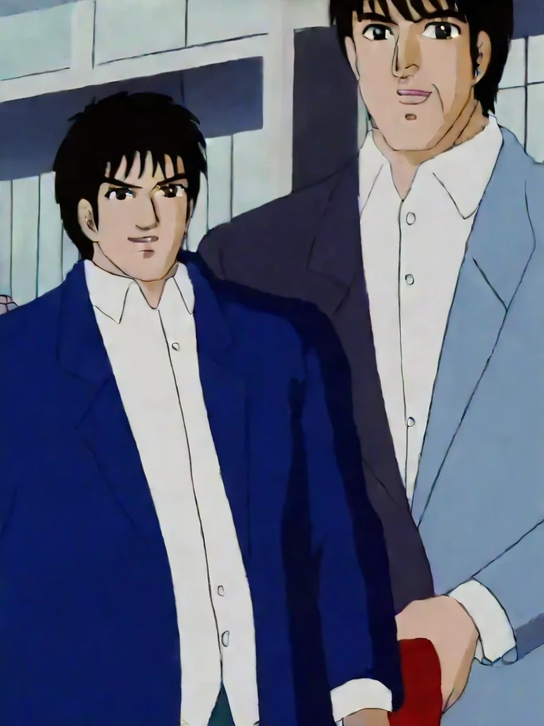 (masterpiece, best quality:1.2), 1man, solo,1980s anime style,