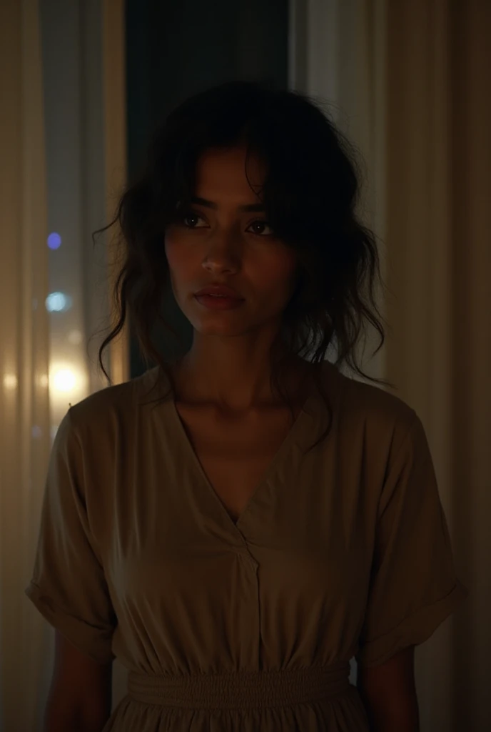 close up photo of Iranian girl,at Gym, Brown eyes, blonde hair,(extremely detailed CG unity 8k wallpaper), (masterpiece), (best quality), (ultra-detailed), (best illustration), (best shadow), ultra-high res, (photorealistic:1.4), ((very oversize shirt, buttoned shirt)), no bra, collarbone, , (small :1), (dark silver hair:1.2), looking at coffee, light smile, upper face, makeup