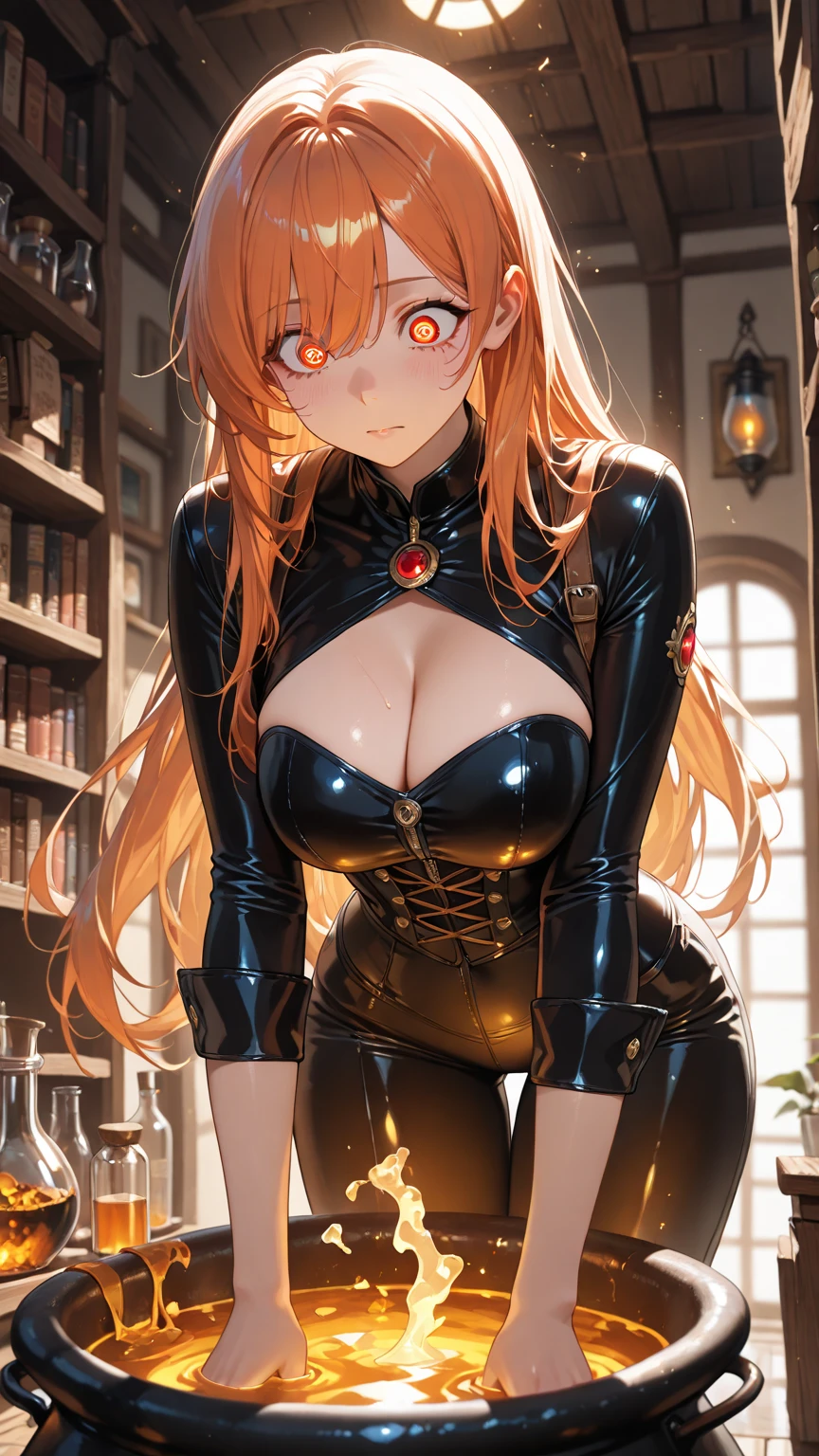 futabasakura, futaba sakura, orange hair, glasses, long hair, (purple eyes:1.1), ahoge,
BREAK (hair ribbon, strapless, armor, white gloves:1.2),
BREAK folds hands behind head、Show cleavage and open legs、A look of contempt、glareing、Teary-eyed、The whole body is wet with 、Yogurt on the face and chest,
BREAK indoors, classroom,
BREAK (masterpiece:1.2), best quality, high resolution, unity 8k wallpaper, (illustration:0.8), (beautiful detailed eyes:1.6), extremely detailed face, perfect lighting, extremely detailed CG, (perfect hands, perfect anatomy),