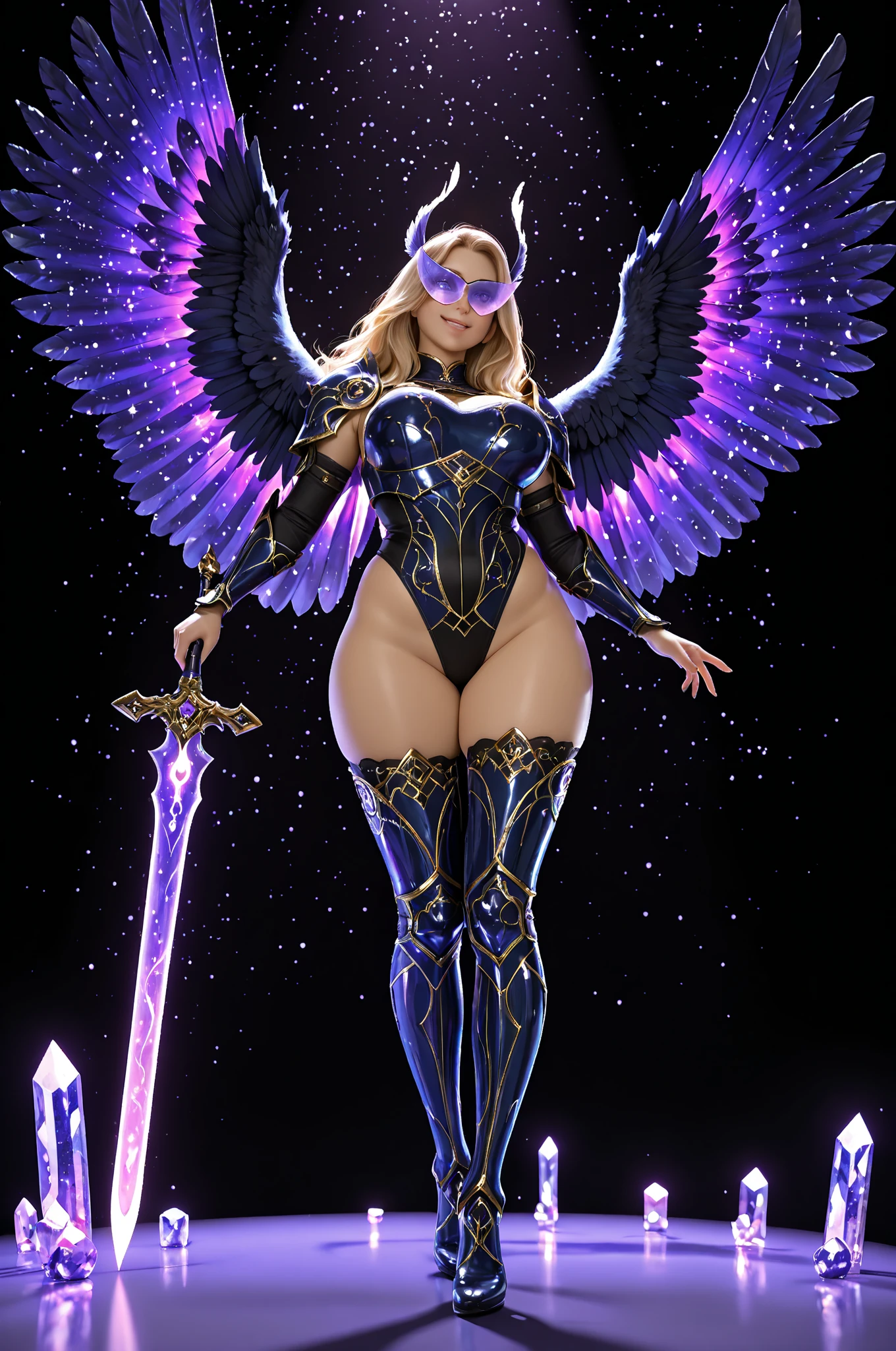 a drawing of a woman with a sword and a dress, barbarian mulher warrior,  barbarian woman , very beautiful  barbarian woman , warrior, north adult warrior, retrato de uma  barbarian woman , Mulher warrior,  a very beautiful Berserker woman , north warrior, mulher warrior, AMAZON female, poster. Lord of the daggers, retrato de uma  barbarian woman , feminine, delicate, red-haired,  white hair, (:1.2), (Art work,  best quality ,  8k extremely detailed, Ultra HD,  ultra-detailed, highly detailed, altamente realistic, ultra-realistic, foto realistic), (1 girl:1.5), (pele realistic detalhada), ( grandes realistics), ( Lipstick), Slim abs, Female knight in  clothes, wearing  armor, wearing pantyhose floral motif, a armadura no peito também está aberta mostrando muito neckline, The  is large and solid ,  big thighs , Mostrando o  full body,  thin waist ,   hair tied back  , serious facial expression aiming at the enemy, elegant, , wearing a flowing black scarf, h cup bust size,  VERY LARGE HAIR , neckline, Korean city background at night,  hair ponytail , monochromatic lighting, Dark and bright lighting, lighting under the lights, wearing pantyhose, ([long hair hair]:1.8), ( full body:1.8), (imagem de  full body em pé:1.8), ( upper body:0.3), (hyper realistic:1.4), (realistic:1.3), ( better skin quality with real texture ), ( The Heavenly Warrior Angel of the Lord : 1.6), (They're holding on:1.2),( Iridescent jumpsuit detailed with beautiful fractal or white design:1.5), ( Beautiful and delicate ruby , topaz,  Emerald and sapphire jewelry :1.6), 
([long hair hair]:1.8), (full body:1.8), (upper body up:0.3), (hyper realistic:1.4), (realistic:1.3), (best quality real texture skin), Detailed eyes, detailed face, PERSEPHONE, persephone, (SFW:1.5) Hyperrealistic, LESS saggy , (SMALL :1.5), (HUGE LEGS:1.5), (LESS THIGHS:1.5),  perfect legs ,  perfect legs , pernas added, 
 