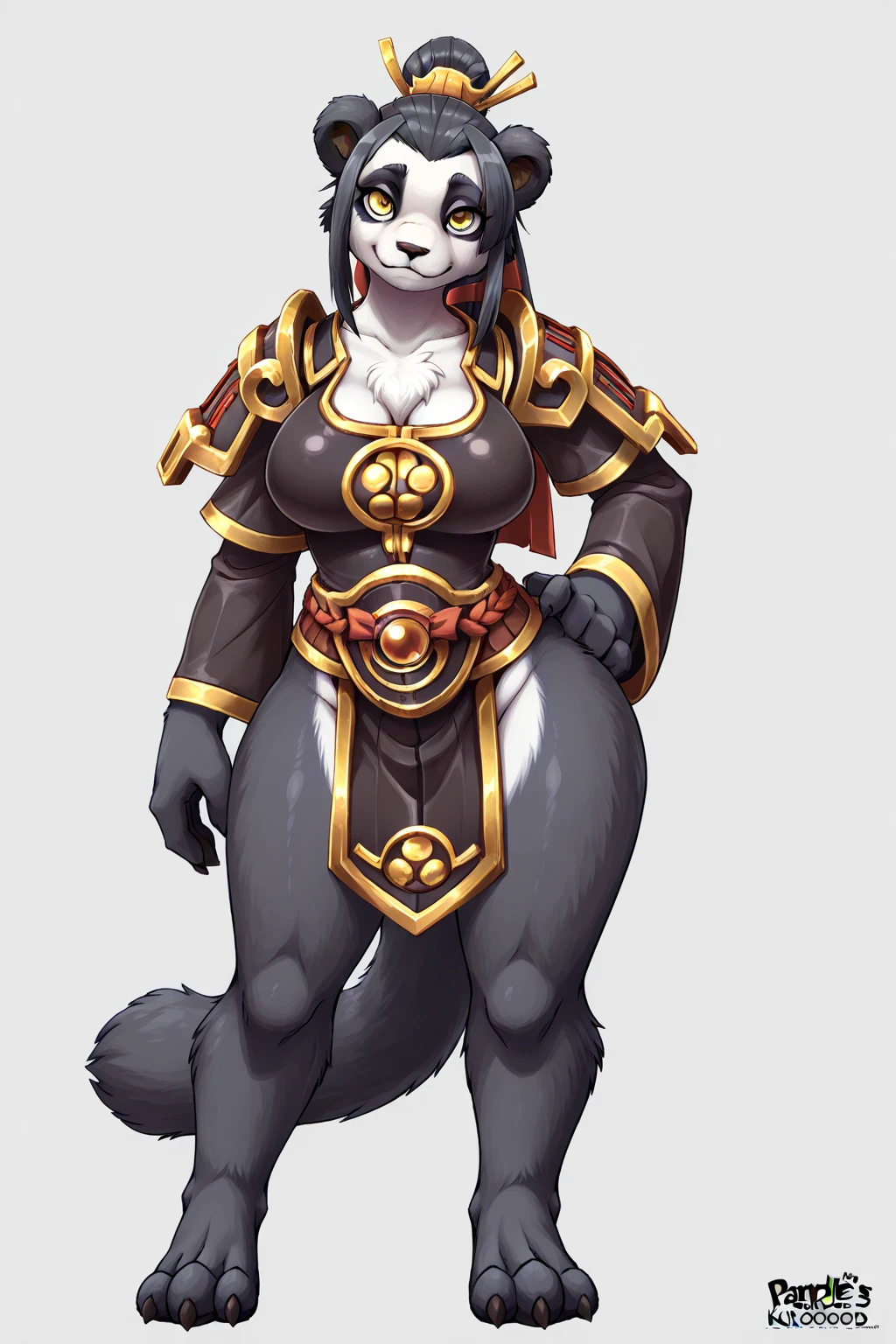 score_9, score_8_up, score_7_up, ,perfect, tall, strong body,  one woman, female, 1girl tall female, alone, furry(((wow Worgen))), serious, Buff, (wow Worgen armor), female, tall, muscular,((extra thicc thighs)))pants