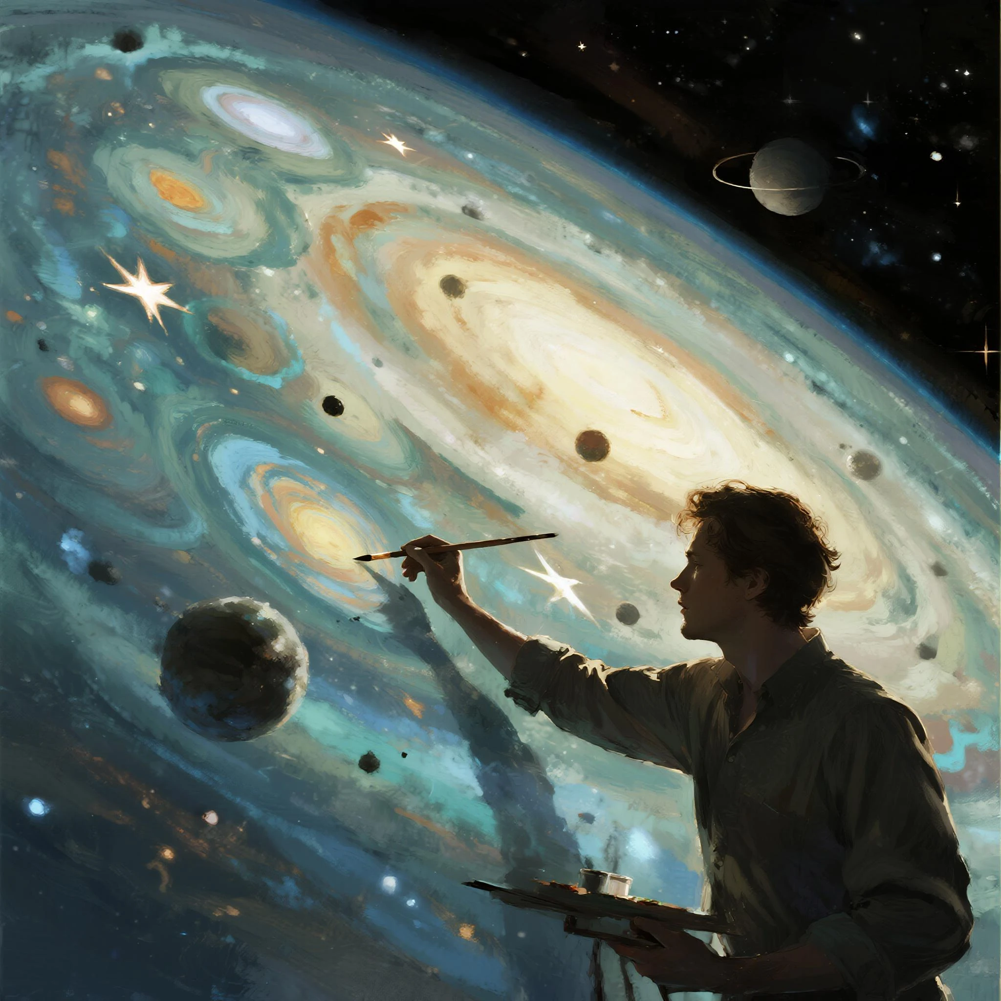 Fantasy castle AI art