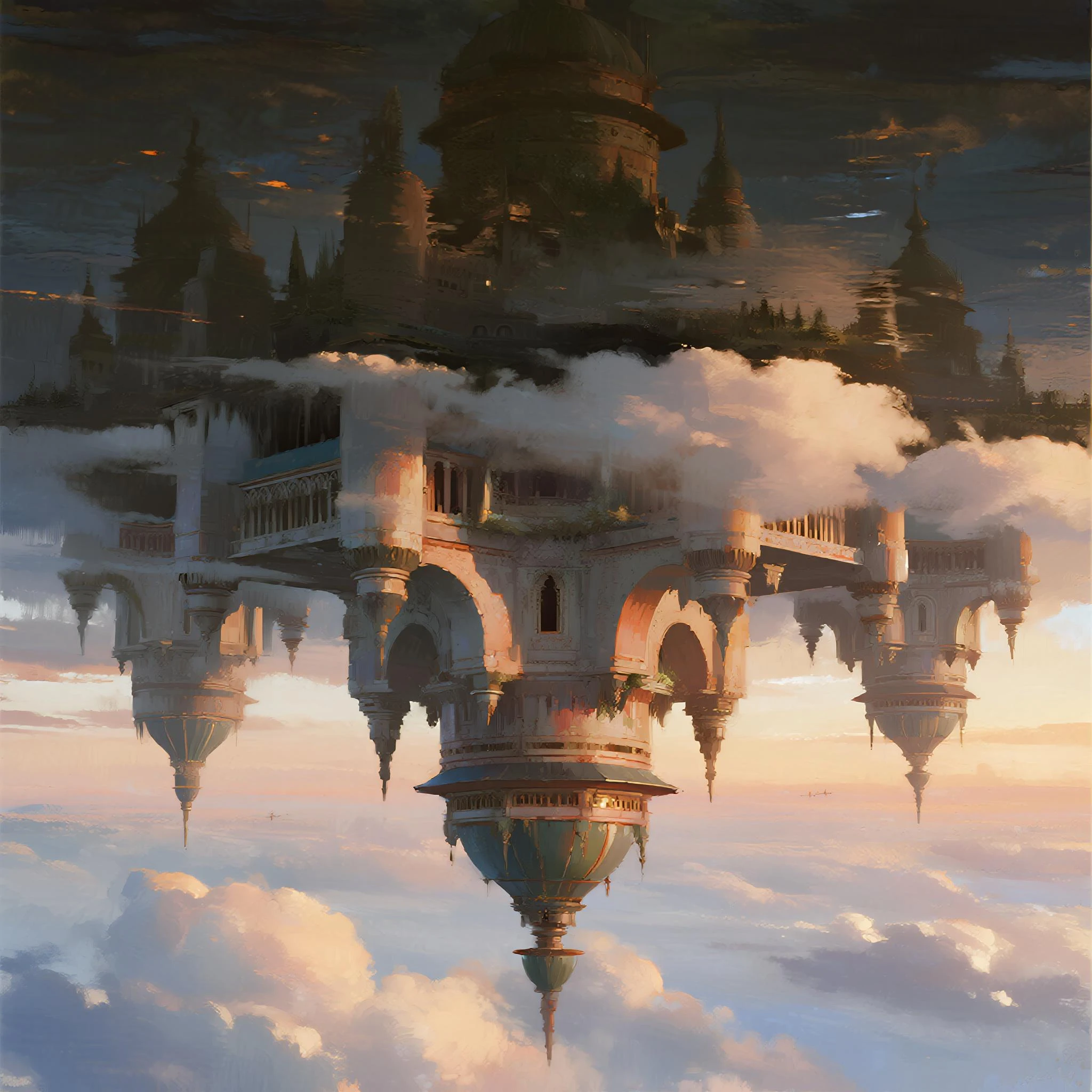 Futuristic AI-generated cityscape