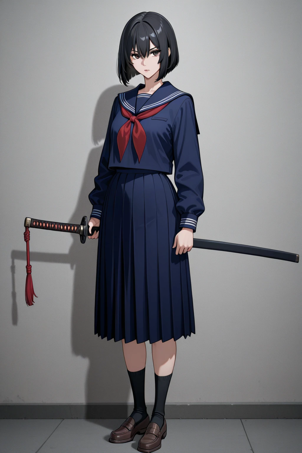 (((Pixel Perfect, Perfect in every detail))), alone, 1 personの女の子, Inoue Check, Licorice Uniform, View your viewers, Mouth closed, (((Pixel Perfect, Perfect in every detail))), alone, 女の子1 person, Chisato Nishikigi, Uniform sake, Looking at the audience, 1 personの女の子, alone, , Neck ribbon, Collared shirt, Uniform sake, Two-tone  dress, Blue Dress, Long sleeve, Red Belt, (((1 personの女の子))),(((alone))),(((1 person))).loafers、Black socks、女の子1 person, whole body,（Low - Angle:1.4） alley, Contact us, Talk to your audience、Are Are standing、, 1 Girl}} Are standing,,{Show Viewer,, tattoo, High heels, saliva, tattoo、顔を強調するAre standing、Shaving, (下腹部のtattoo:1.5), (ハートのtattoo:1.5), (belly but ton: 1.1), 女の子1 person, whole body,choker、slave、 、の膨らみ，big、Expressionless、（Blacknee-length socks:1.4） Skirt