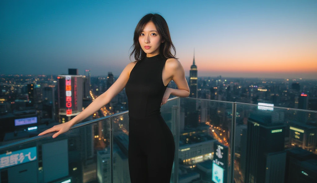 Hair shaking, victory, Long eyelashes, Solid round eye, A faint smile, ears red, direction, Surrealism, shadow, Relief, Stereogram, Standing picture, View, Atmospheric perspective, 8k, Super Detail, precise, best quality, The award-winning, best quality, high resolution, precise, masterpiece, Retina, Ultra HD，xx remix girl,1 girl, Fisheye, Selfie, wind, Messy hair, Sunset, city View, (Aesthetics and atmosphere:1.2), white hair,Smile,Movie Girl