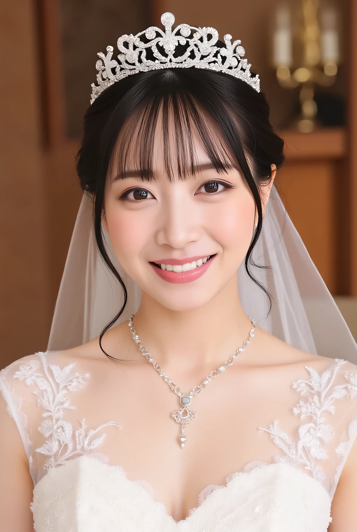 (Highest Quality、table top、8k、Highest Quality、winning work)、(lots of semen on her face:1.5)、(Japanese Beauty:1.2)、(beautiful faces:1.1)、(perfect beauty:1.1)、Big Boobs、(cleavage:1.1)、Dark Haired、(Alone:1.1)、(BEST WEDDING DRESS:1.2)、( perfect wedding lace :1.2)、(Finest Jewelry Tiara:1.3)、(Giant Finest Jewelry Necklace:1.3)、(Princess in a Bride:1.1)、(PRINCESS IN A WEDDING DRESS:1.2)、(Majestic Beautiful Church Blurry Background:1.3)、(sad expression staring at me:1.1)、perfect makeup、Long Rush、super high resolution shining eyes、ultra high definition hair、 Super Hi-Res Gloss Slip 、超高精細のbeautiful faces、(accurate anatomy:1.2)、very bright and beautiful skin、 Extremely Bright and Vivid 、( Symmetrical :1.1)