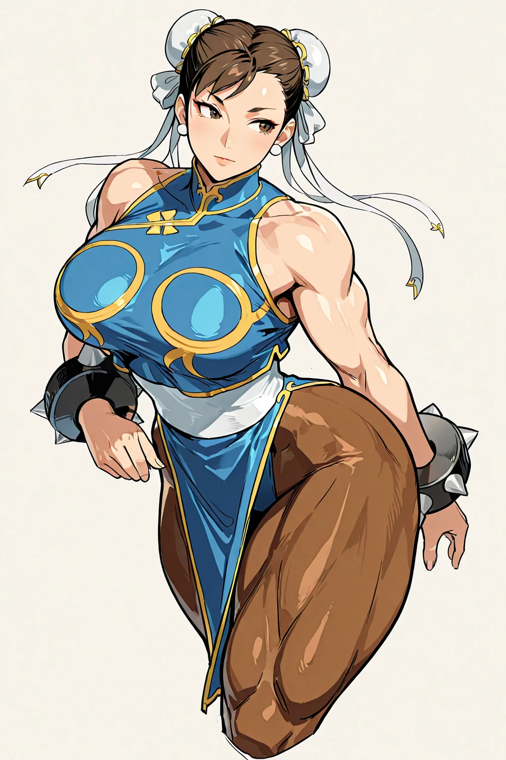 cutesexyrobutts, Chun li fanart, commission for high res, pinup art, pinup, pinup body, thicc, sfw version, by Randy Vargas, pinup pose, seductive anime girl, girl pinup, oc commission, sexy :8, comic pinup style, oppai, sexy pose, commission for,eyes up, tongue out, woman in a blue and white outfit posing for a picture, portrait of chun - li, chun - li, chun-li, chun li, portrait of chun li, chun li at the gym, extremely detailed artgerm, style artgerm, artgerm lau, krenz cushart and artgerm, artgerm style