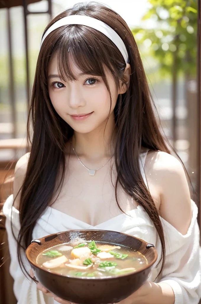 Photorealistic、Highest quality、Highest Resolution、Highest quality、８Ｋ、1人のBeautiful woman、Beautiful woman、Beautiful woman、looks fun、smile、Smile、Grilled meat、BBQ、Grilling meat、eating meat、Grilled meat、looks delicious、