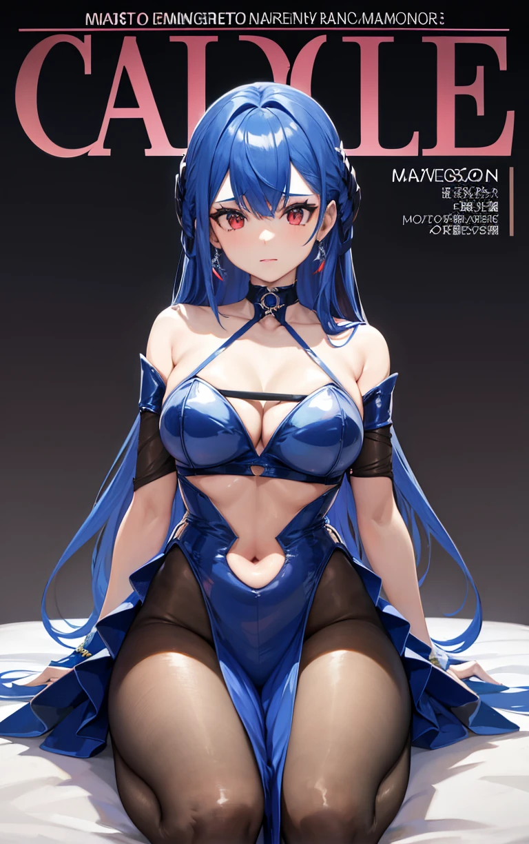 a close up of a woman with long blue hair and a white dress, onmyoji, ayanami, onmyoji portrait, azur lane style, pvc figurine, anime figure, rei ayanami, characters from azur lane, biomechanical oppai, waifu, onmyoji detailed art, ??????, oppai, shikamimi, anime figurine