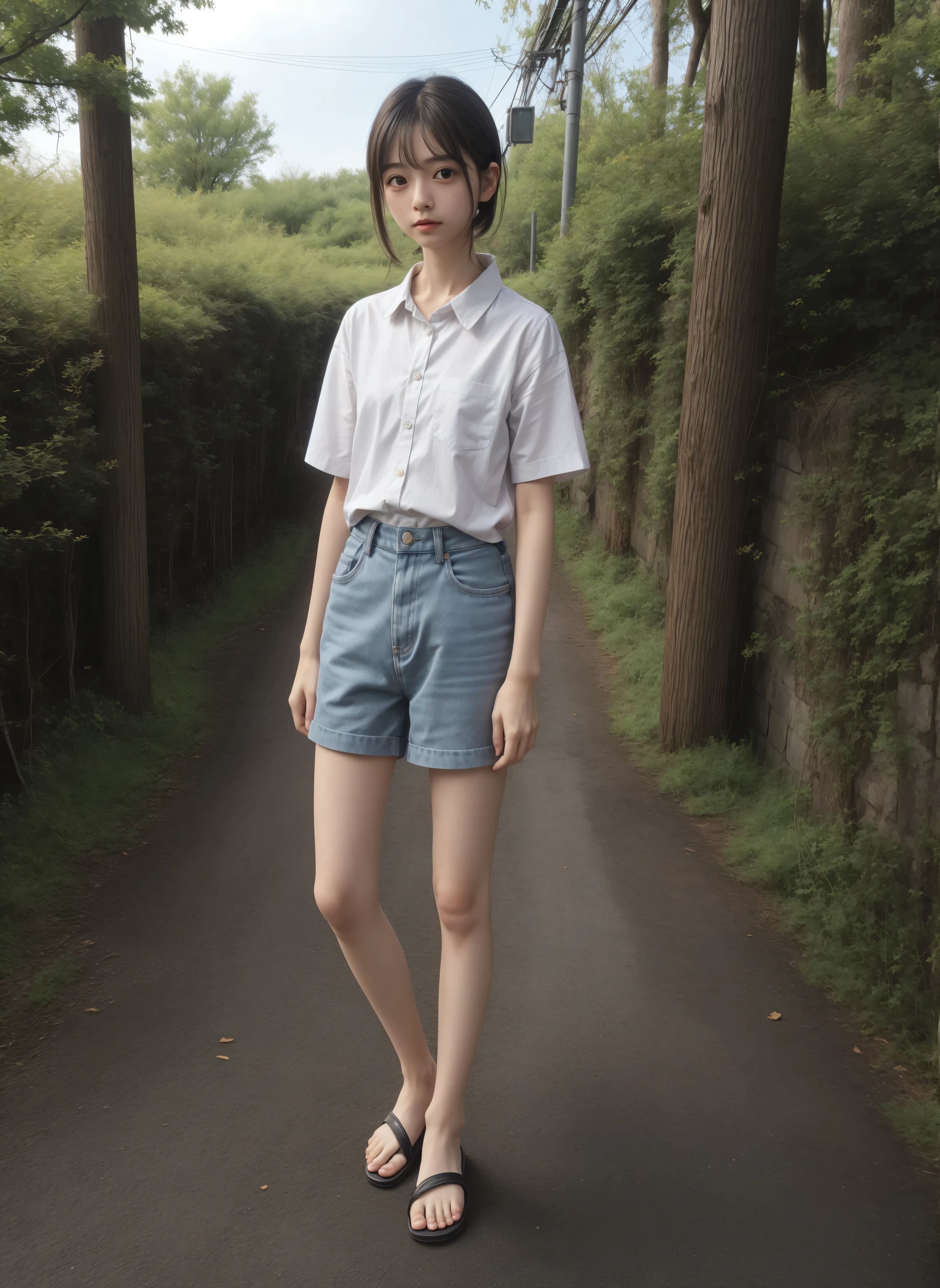 16 kg,20 years old,4K,8k,(:1.2),(:1.5),cute girl,かわいいyounger女の子,detailed face and eyes,detailed skin,slender,(slender:1.5),Picture,realistic,score_7_up,score_8_up,score_9,short,skinny,(skinny:1.3),slender body,younger,(younger:1.4),sailor suit cosplay, navy knee-length skirt that can be seen when closed,Hair elastic,realistic,in the skin There is a large amount of semen all over the body,masterpiece,sitting on a park bench,small breasted,Made in Japan,Narrow Shoulder,very thin,I have a large amount of semen on my face,black stockings