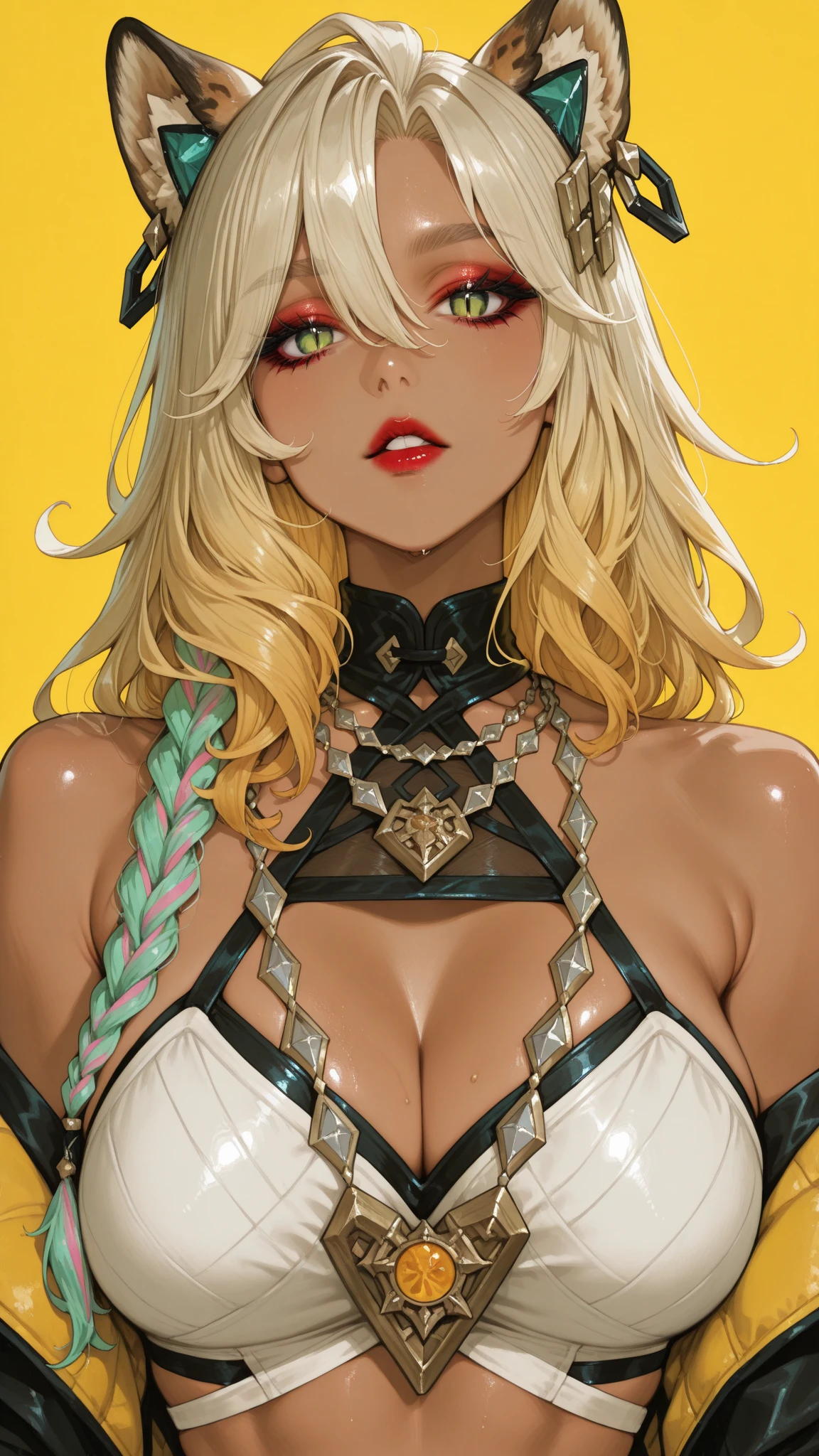 ((masterpiece)) White girl couple, with Piercing, tattoo by the body, smoking, best quality, great highlight on the upper body, motel room landscape, playboy magazine cover photography - start with a ???? and charming pose.