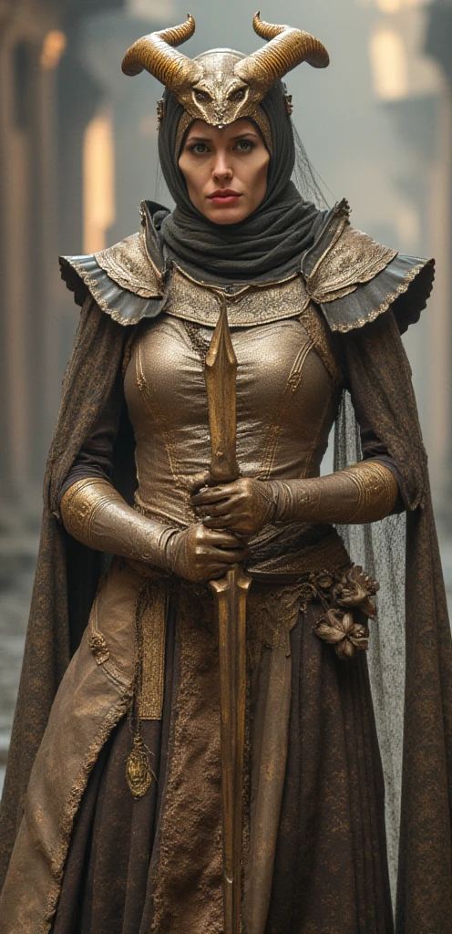 ((best quality:1.5, masterpiece)), intricate details, sharp focus, professional, photorealistic, real life, realistic representation of the face, (golden hour, intense expression) dynamic action pose, homely face, in the style of realistic and hyper detailed renderings, medieval church, stained glass, solo, BREAK; BREAK ((((blackout eyeshadow, makeup:1.0)))), ((blemish: 0.7)), ((fujicolor)), BREAK; BREAK ((medieval paladin, (lacquered black chrome armor:1.4, breastplate, maroon silk cloak, (modest, cleric, medieval soldier helmet)), photorealistic, hyper-realistic))
