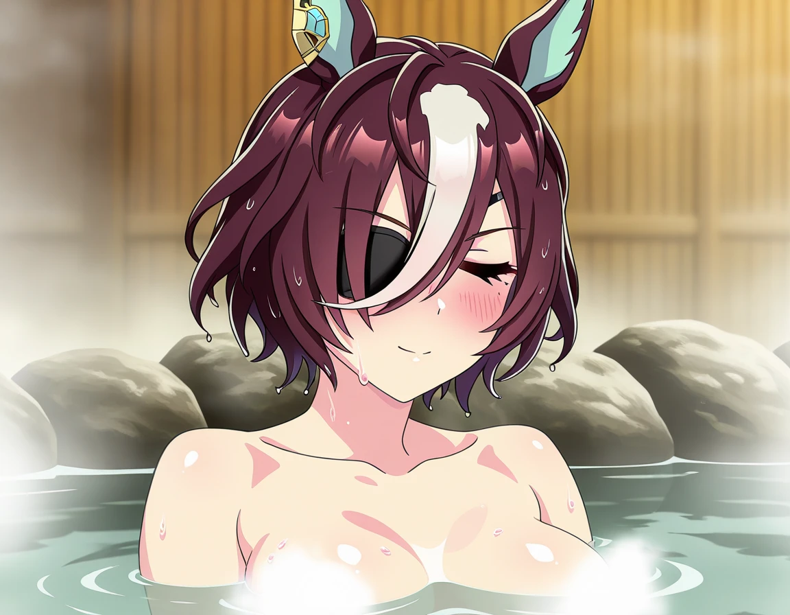 <lora:Hot_Tub_-_IL:0.8>, k0ch0injuu, 1girl, pale white skin, red bodypaint, red sclera, from side, leaning forward, arms crossed, , h0ttub, water, partially submerged, wet, night, underlighting, cowboy shot, looking at viewer, smile, , <lora:Kocho_-_Injuu_Gakuen_-_Illustrious_v2:1.0> <lora:takeda_hiromitsu_style_illustrious_goofy:0.9>