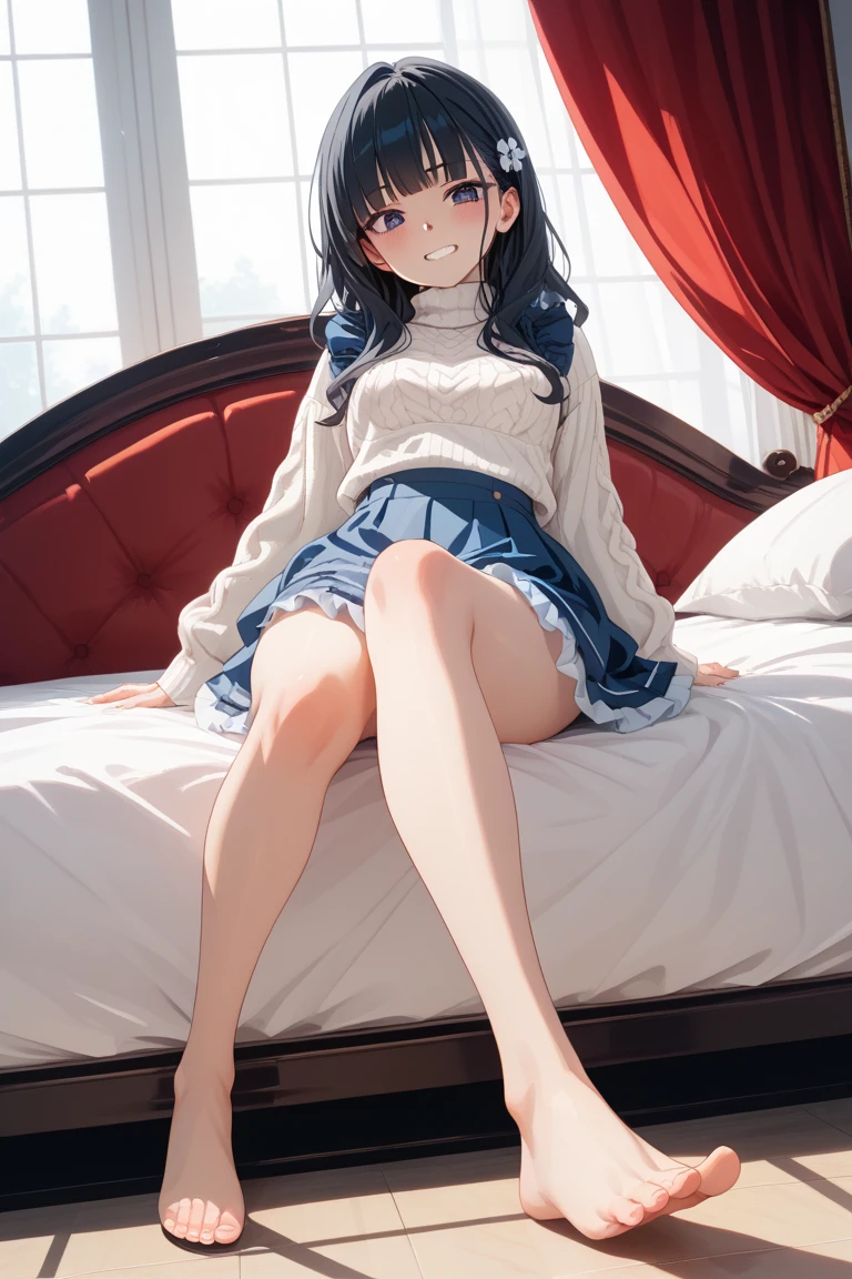 Rikka, A-line skirt,sexy girl,bed room ,on the bed,Beautiful slender legs,Big breasts,porn,female underwear,girl friend sex,Beautiful, long legs,obsceneSleeping position,nude