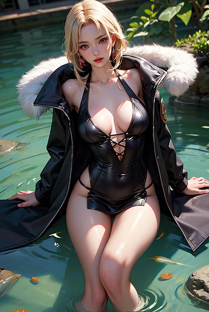 ((Best Quality, 8K, masutepiece :1.3))、 (?????????????), Night, (Dark), Clear background indoors, (People), Beautiful bangs, Gorgeous,(Mouth closed:1.2, Beautiful eyes, Detailed eyes, Detailed iris, Beautiful lips, Beautiful nose, Beautiful face),(primary colours:1.5),Lying in bed、Perfect ???????、tear bags,Raw photo,Girl ??????????????????,in her 20s、japanes、J Cup Super Big、???? body、Beautiful large ?????? and large ??????? are exposed、Woman in seductive pose、Luxurious necklace、gargantilha、(((underboob)))、????????、((His hands are tied behind his back with a thick rough rope.))、Rope that bites into、 (((thighs thighs thighs thighs)))、M-shaped legs:2.8、wide open the ??????、Bend your knees、(????????? open)、Open the ??????、Lift your ???????? to the limit、A large amount of water comes out of the ???????? and falls on the bed..、Shot from below the ??????,Highly detailed CG Unity 8k wallpaper、 night lights, Soak up to your ????? in a hot spring bath、Blonde short hair, Shot from below the ??????