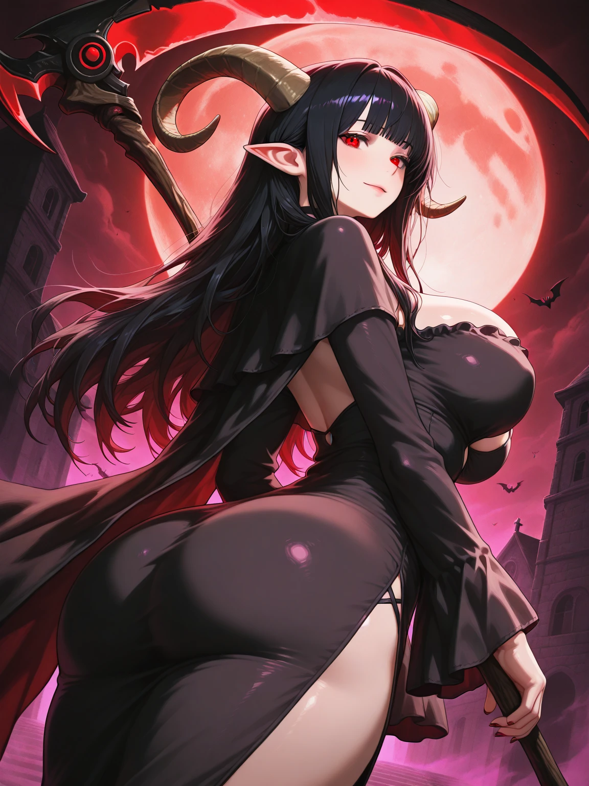 HHot ????? dark haired girl, ?????? girl, komplett ????? ohne kleidung, cocky facial expression, demon girl, full entire body, ?????????, Sexuelle Pose, Pose, beautiful ???, niedlich, C-cup, herausgestellt , beautiful body, von oben gesehen, gefickt werden, Pov, sauber, hot, exposed ????? ?????????????? ????? ?????