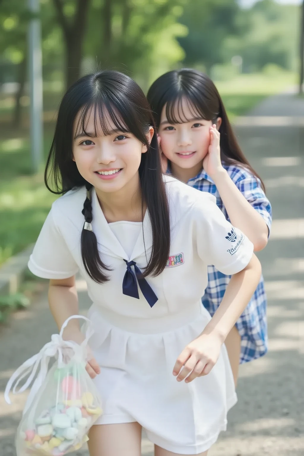 hight resolution、high-level image quality、in 8K、Real live-action、Raw photography、top-quality、​masterpiece、超A high resolution、Raw photo、ren、Beautiful fece、masutepiece、((Obscene content))、For adults、charm of 、absurderes、((((Japan elementary school students))))、Japan Girl、((8years old))、((with round face))、((Tanuki face))、((Cute little face))、(((((Shy laughter)))))、de pele branca、((chubby figure))、Juvenile physique、Smaller chest、kne、 thighs thighs thighs thighs、Anatomically correct、独奏、fullllbody、Very nice、(((Children's Clothing)))、 ((Pubic area))、(Mansuji)、((suspenders))、（Photorealsitic：1.37）、Photon mapping、Realistic、Radio City、Physically Based Rendering、a picture、(((a junior idol in Japan)))、Sparkling eyes、shiny lip、too bright natural light、The Bright Sun、Too bright sunlight、(((((8years old)))))、(((Pubic area)))、((Phetcha Pai))、（Flowers in the background）、Show off、Open your  your crotch、Show off、Show off、Blur the background、Short-cut hairstyles、short cut hair