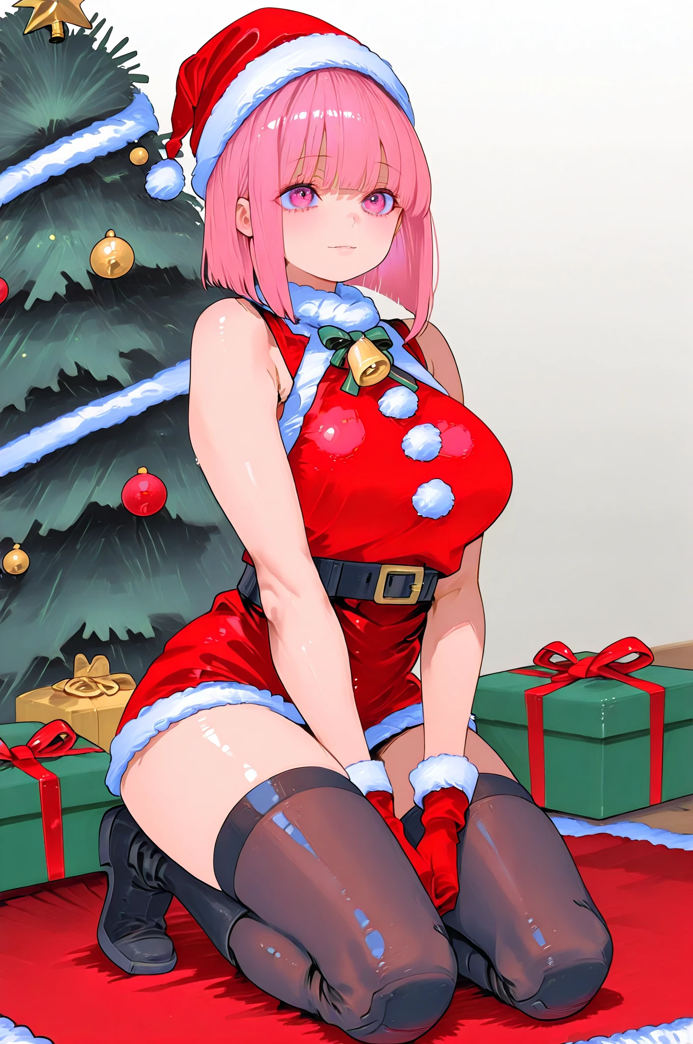 Toned body, sweating