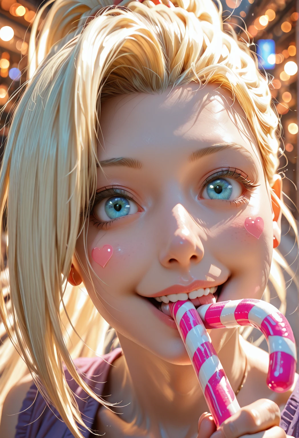 Close up of a beautiful blonde bimbo face, happy, excited, smiling, grining, big plump lips, posing, toned, slim, slender, hot, , (plain white background), (very detailed face, detailed eyes:1.4), ((thick dripping off her face, face, on her face))