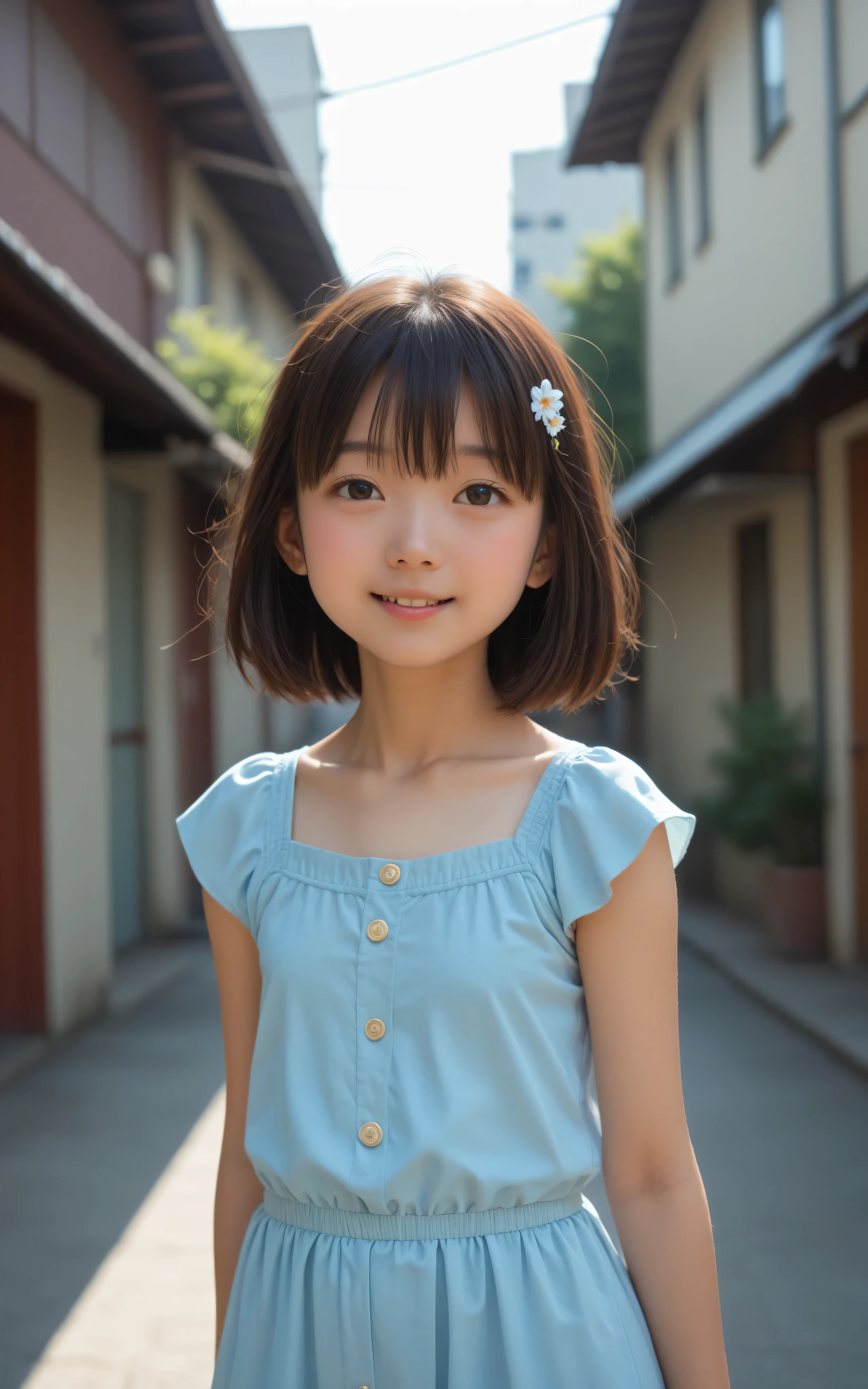 16 kg,20 years old,4K,8k,かわいいyounger女の子,slender,Rating_Safety,score_7_up,score_8_up,score_9,short,skinny,slender body,younger,(younger:1.2),cute girl,dark brown eyes,maid clothes on the side,realistic,Spread your arms out to the sides,masterpiece,sitting on a park bench,small breasted,Made in Japan,Highest Image Quality,thin legs,thin arm,Narrow Shoulder,Narrow Shoulder:1.5,( I raise my knees and spread my legs :1.5),(Light pink tights :1.1),Anatomically Correct,very thin