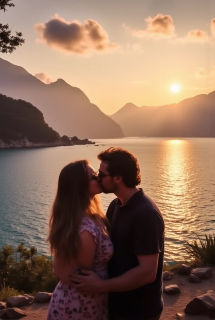 "Mom kissing her little boy on the lips", blonde hair, Mother is seen wearing skirt, Little boy is seen wearing shorts, master part, Realistic, high resolution, alta qualidade, extremely high quality, best quality, ultra detalhado, extremamente detalhado,