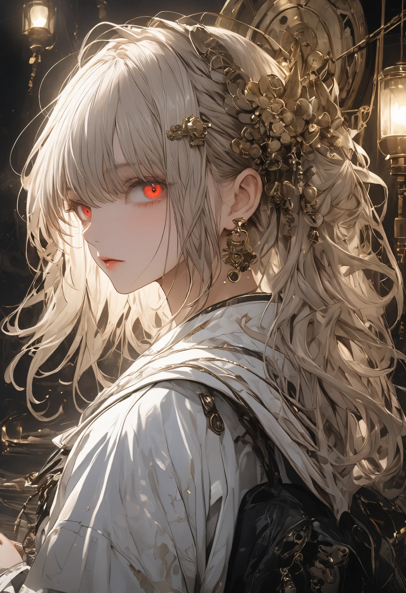 high quality、details、Realistic、100 Yokai、Hyakki Yagyagyayo、Phosphorescence in the Dark、Ancient horrors、masterpiece,(masterpiece),fuill body ,best quality ,(Highest Quality), cinematiclighting ,(cinematic lighting)、beautiful detailed eyes ,eye detail connected to an electric wire,uitra-detailed,(超details),highresolution, (high definition),8k,8K resolution,official art,(official illustration style),scramble crossing、Bright Red and Blue Tones、Intense color saturation、Exquisite Lighting、Creative Composition、Exquisite Digital Painting