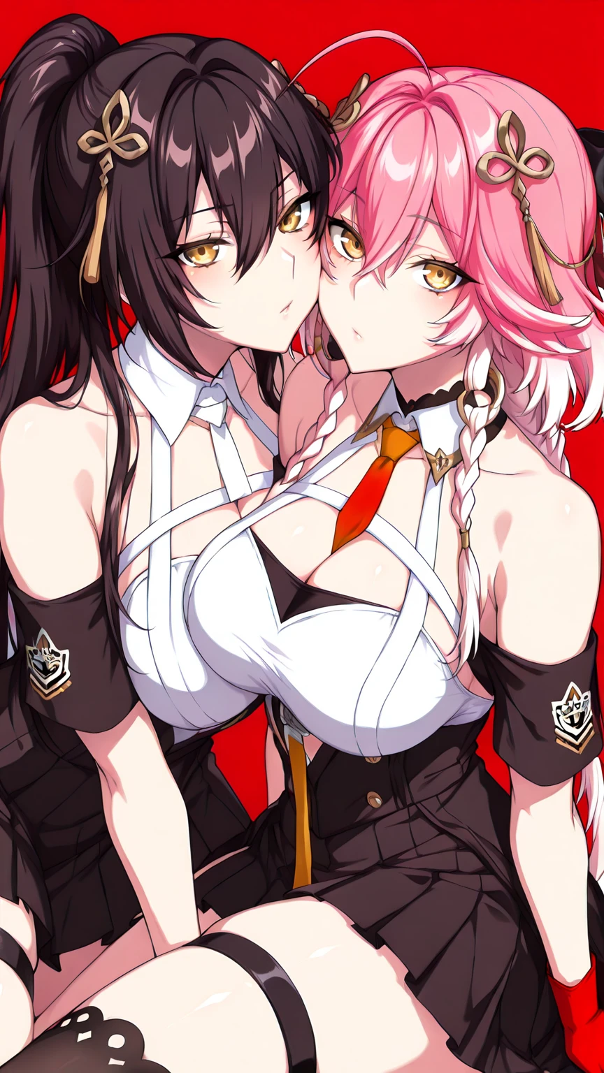 , , Lock, Dark, Romantic, , Black Hair, , Tied, Excited, High Details, HD, High Resolution, Masterpiece, 4K